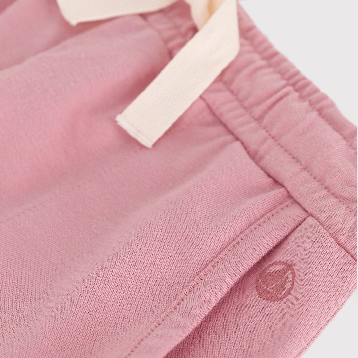 Girls Pink Logo Cotton Shorts