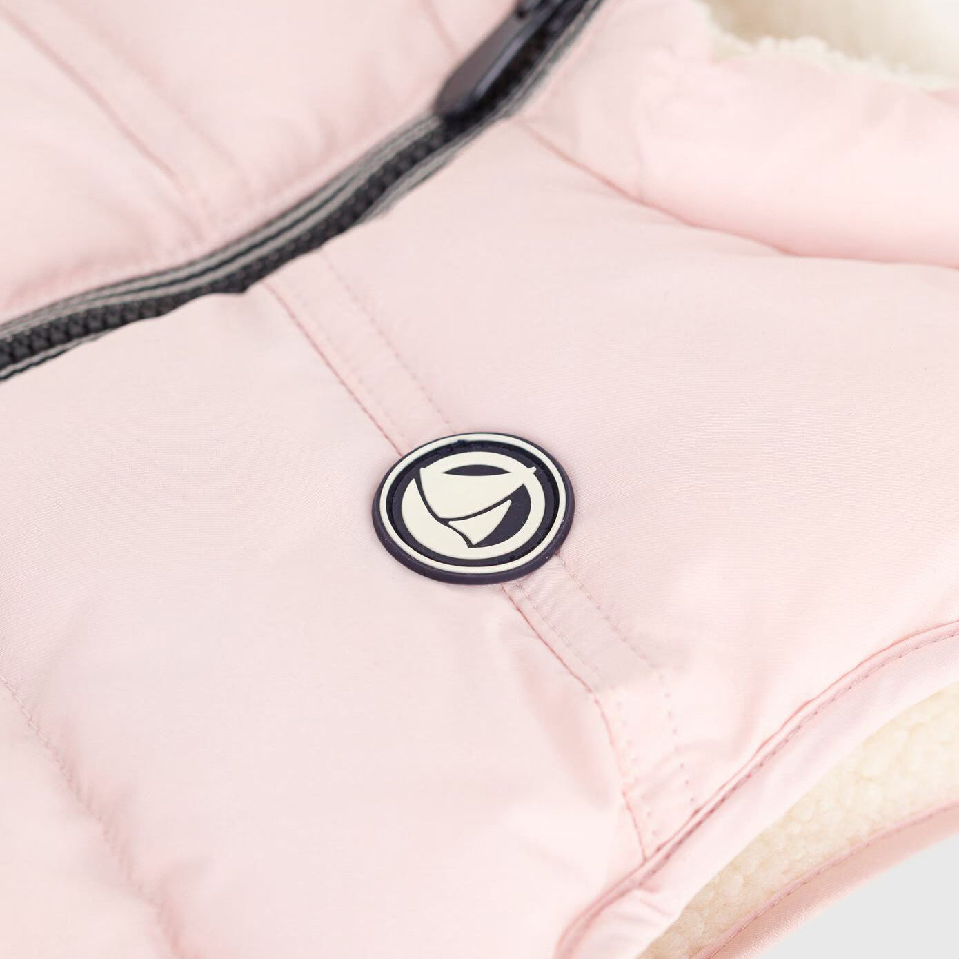 Baby Girls Light Pink Reversible Padded Gilet
