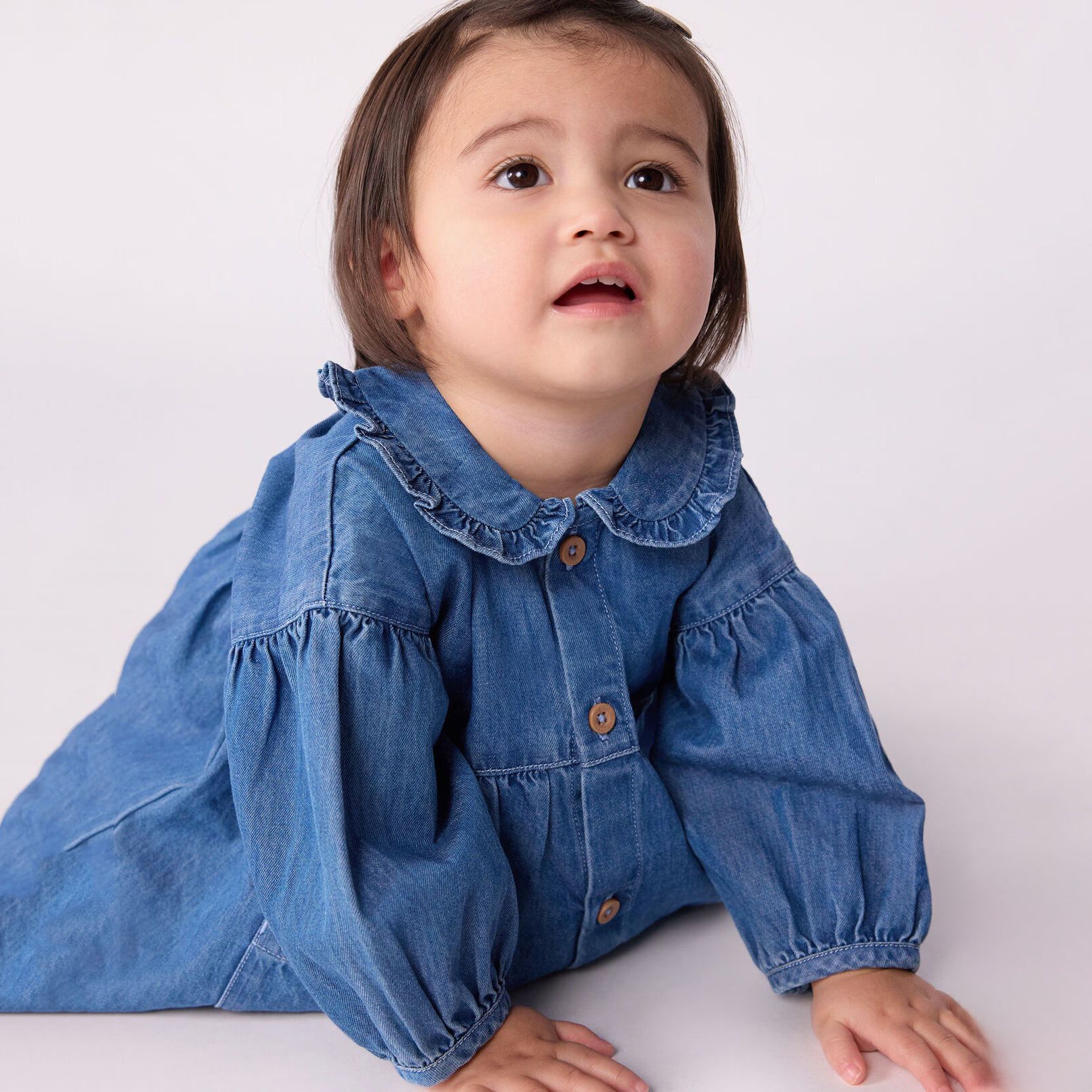 Baby Girls Blue Denim Dress