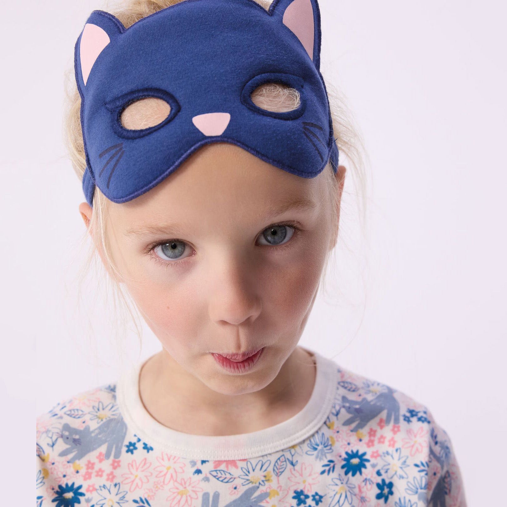 Girls Multicolor Floral Cotton Nightwear Set