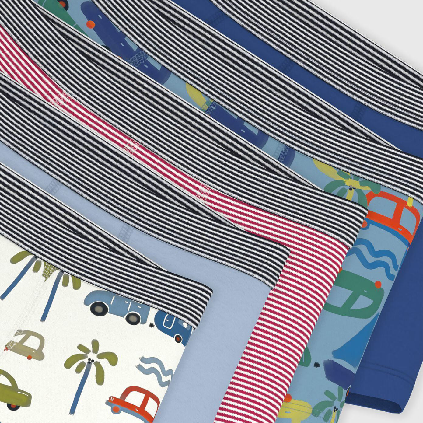 Boys Multicolor Cotton Underwear Set(5 Pack)
