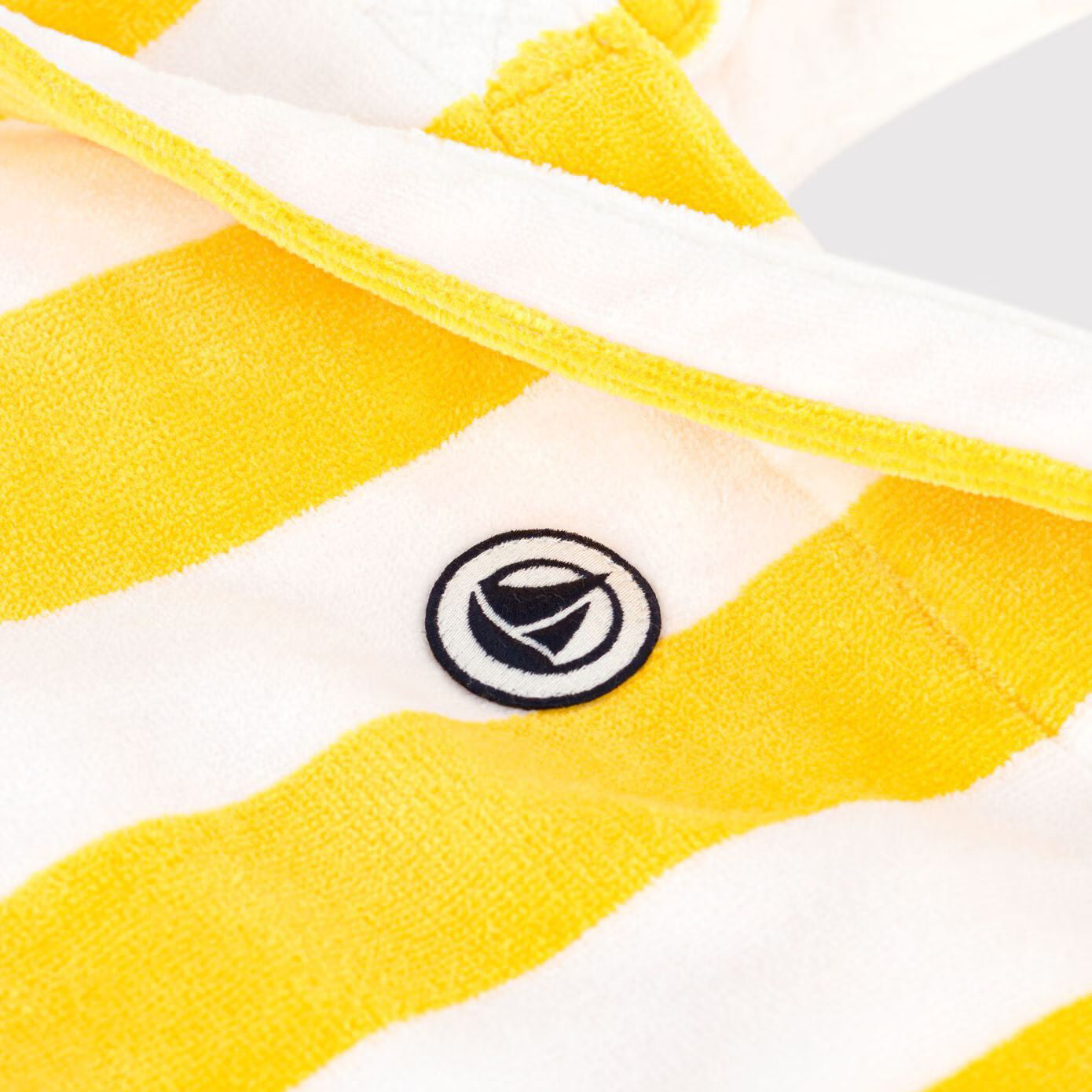 Yellow Striped Terry Cotton Tote Bag(H42 x W49 x D20 cm)