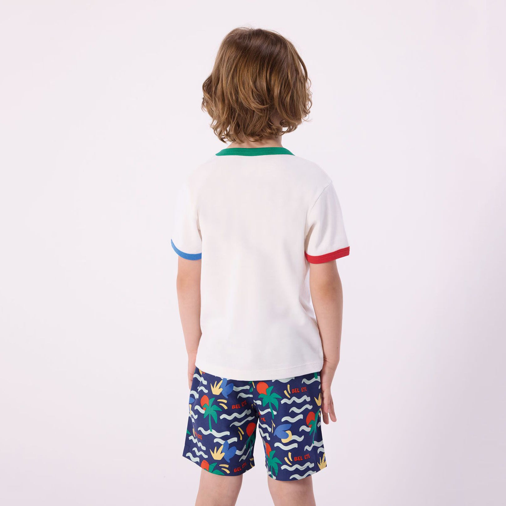 Boys & Girls White Cotton T-Shirt
