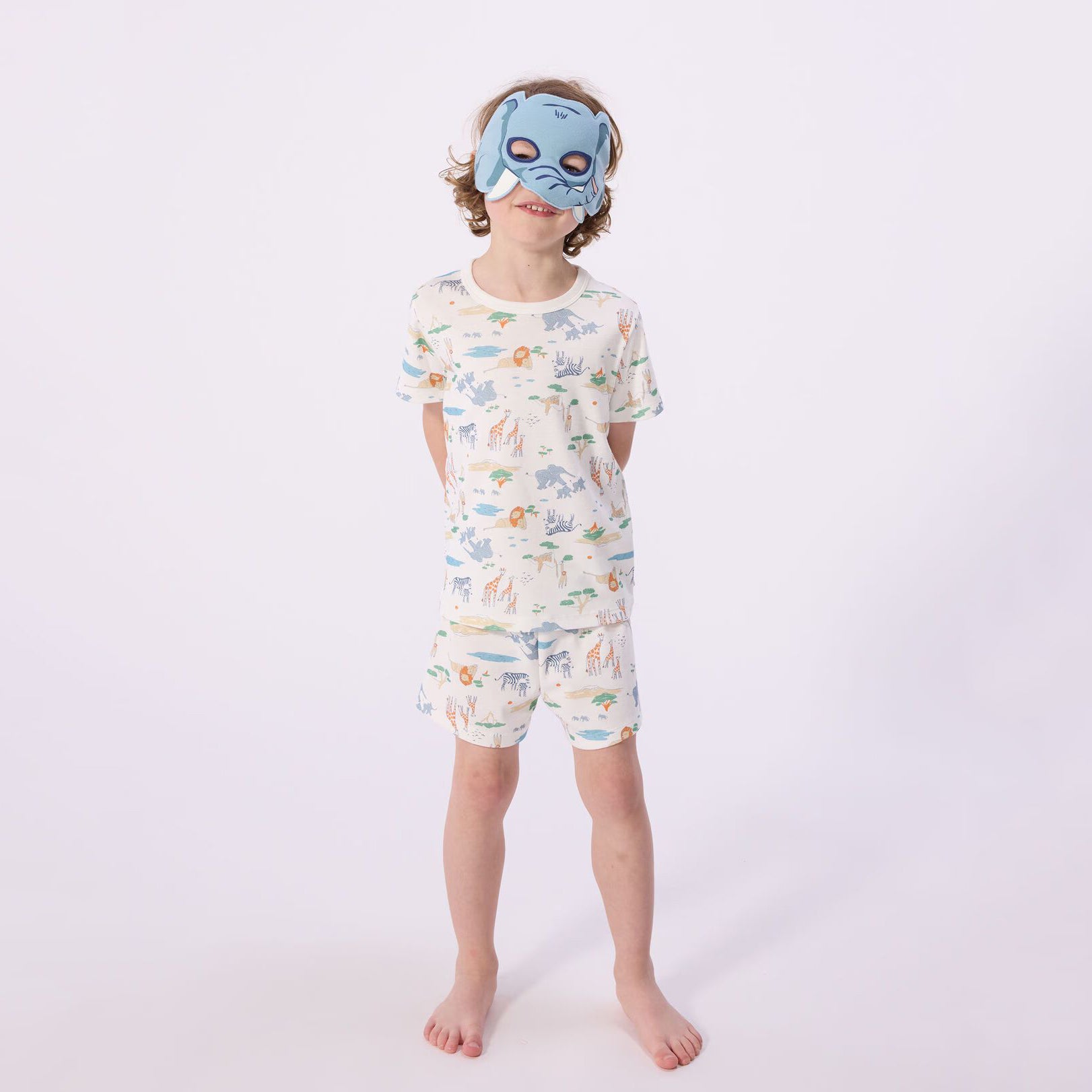 Boys Multicolor Printed Cotton Nightwear Set