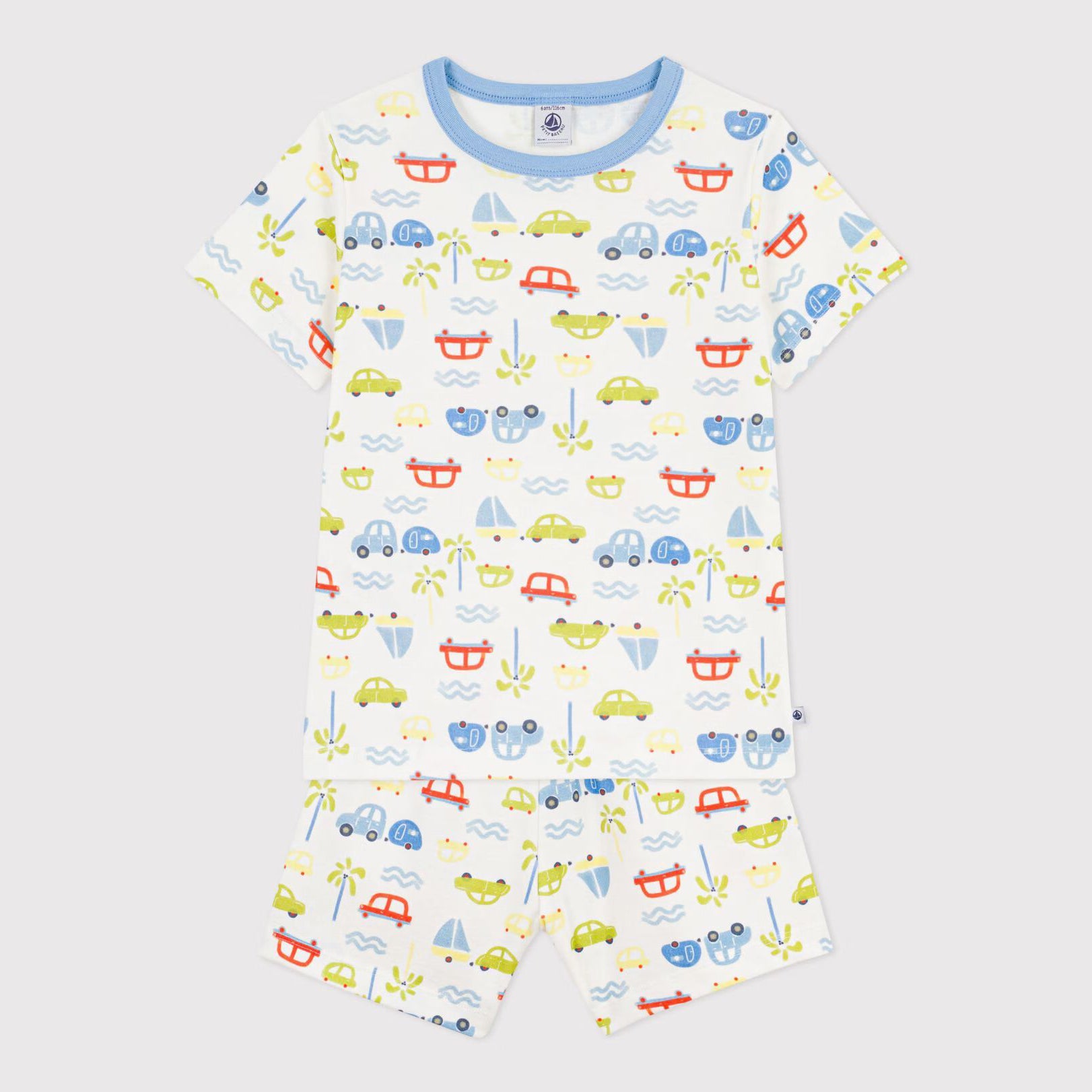 Boys Multicolor Printed Cotton Nightwear Set