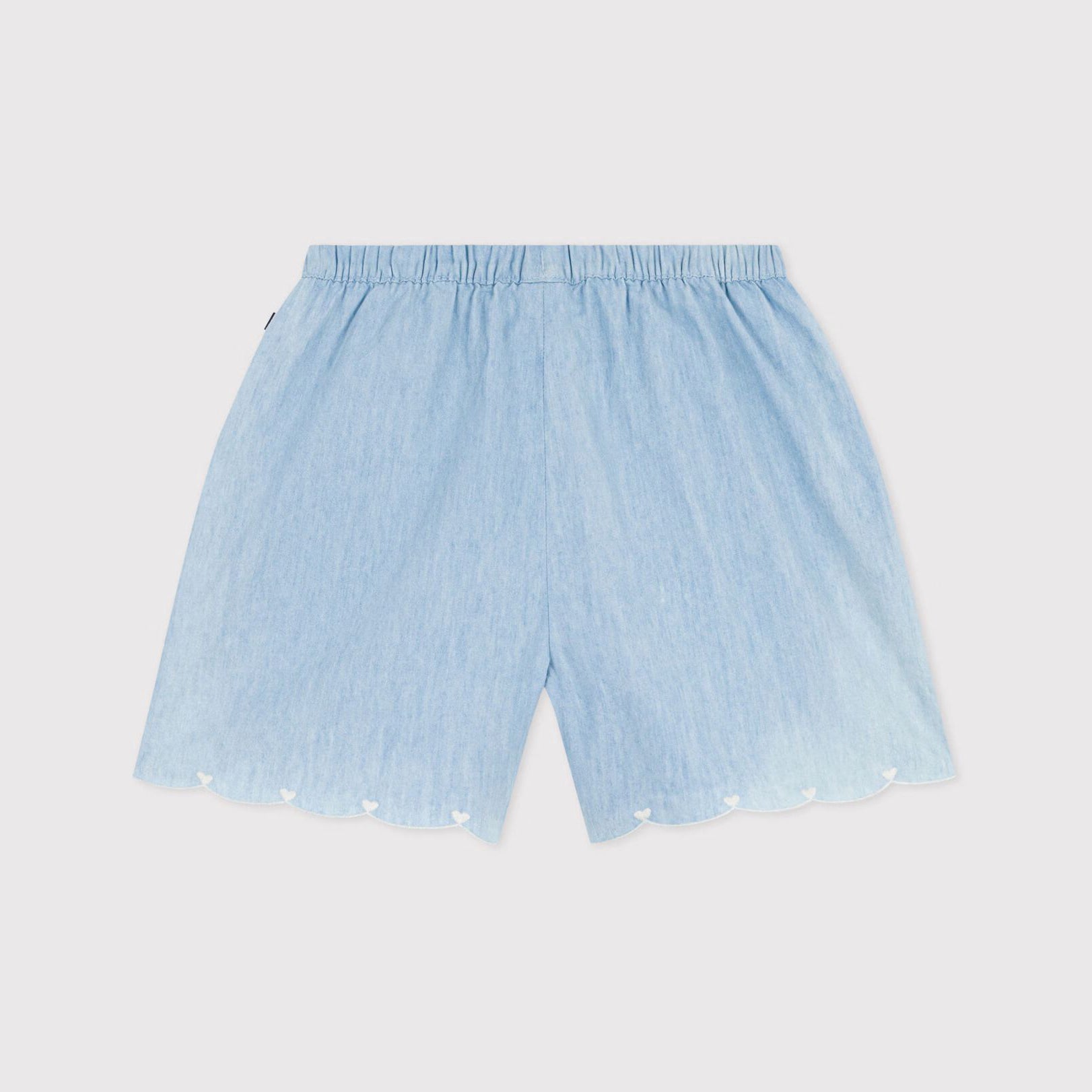Girls Light Blue Denim Shorts