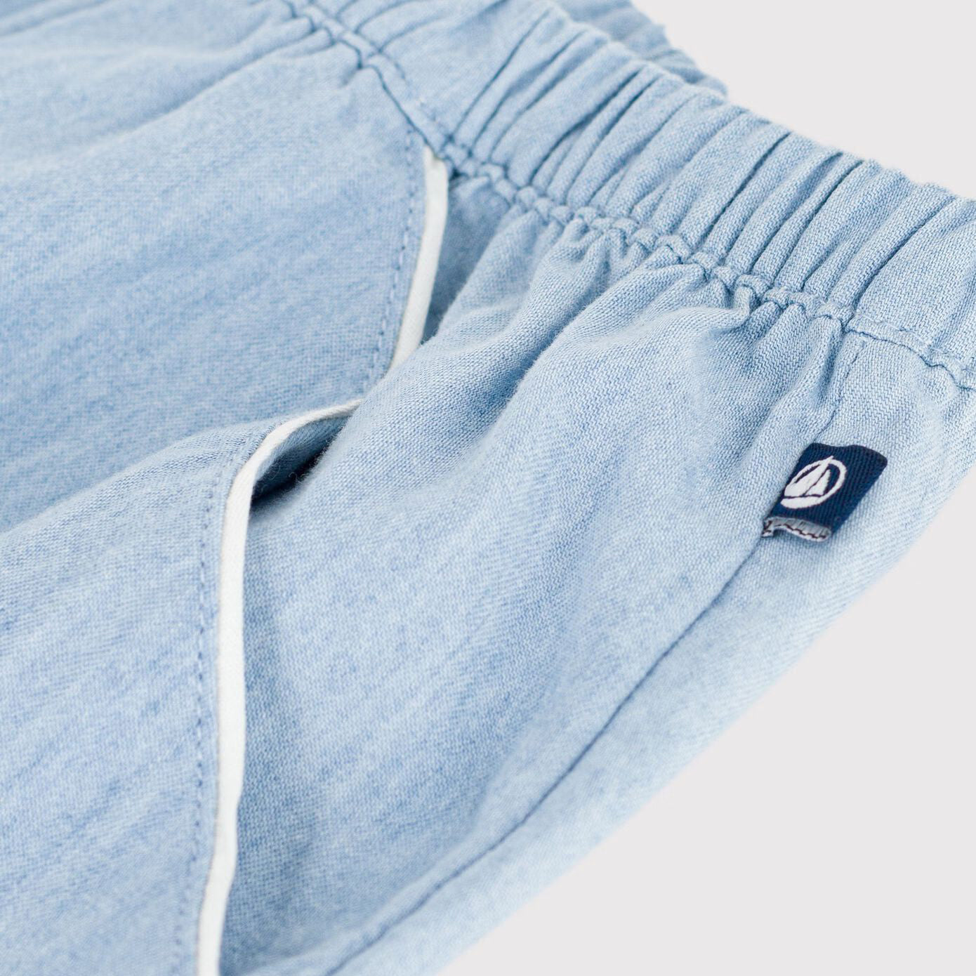 Girls Light Blue Denim Shorts