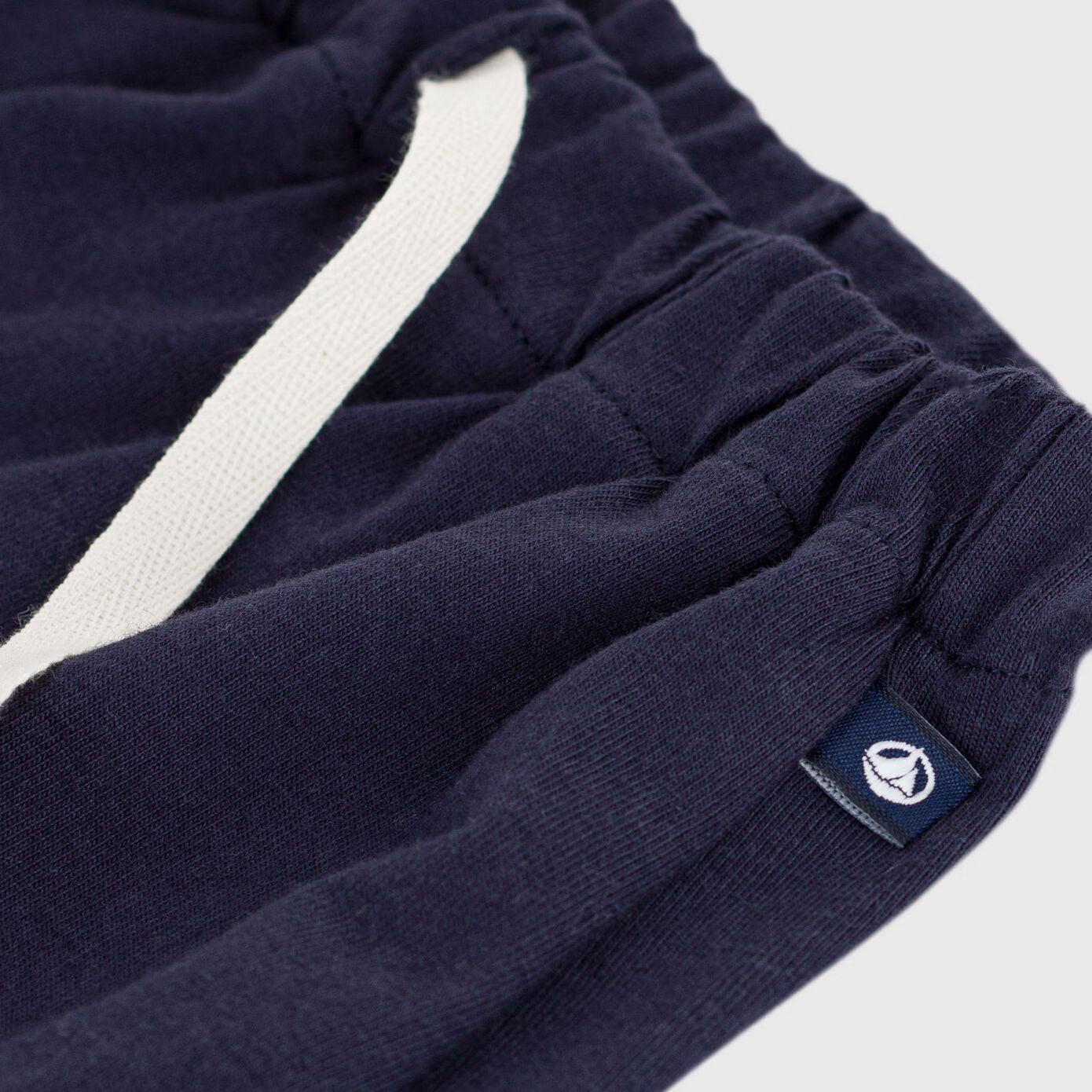 Girls Navy Cotton Shorts