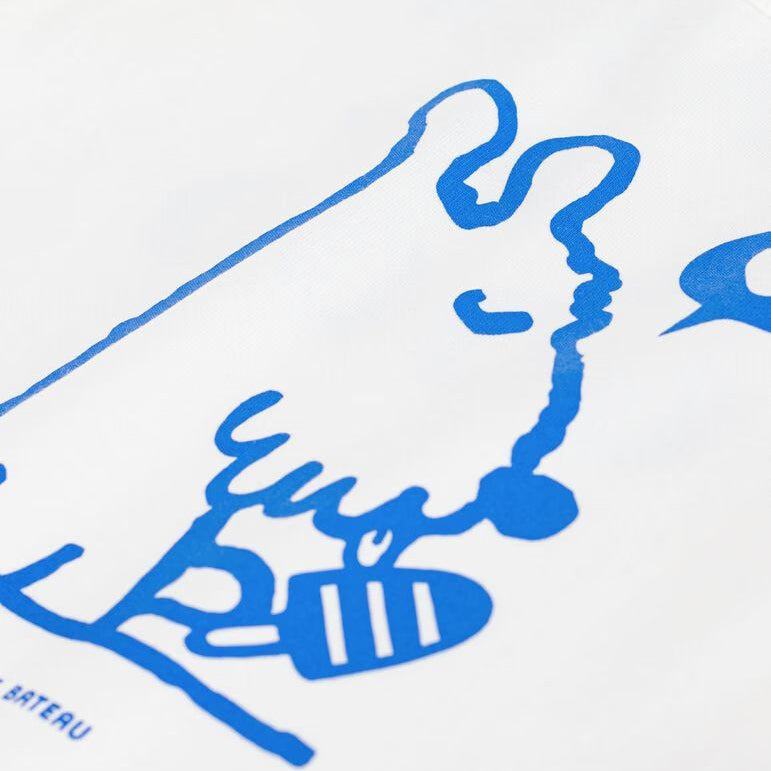 Baby Boys & Girls White Printed Cotton T-Shirt