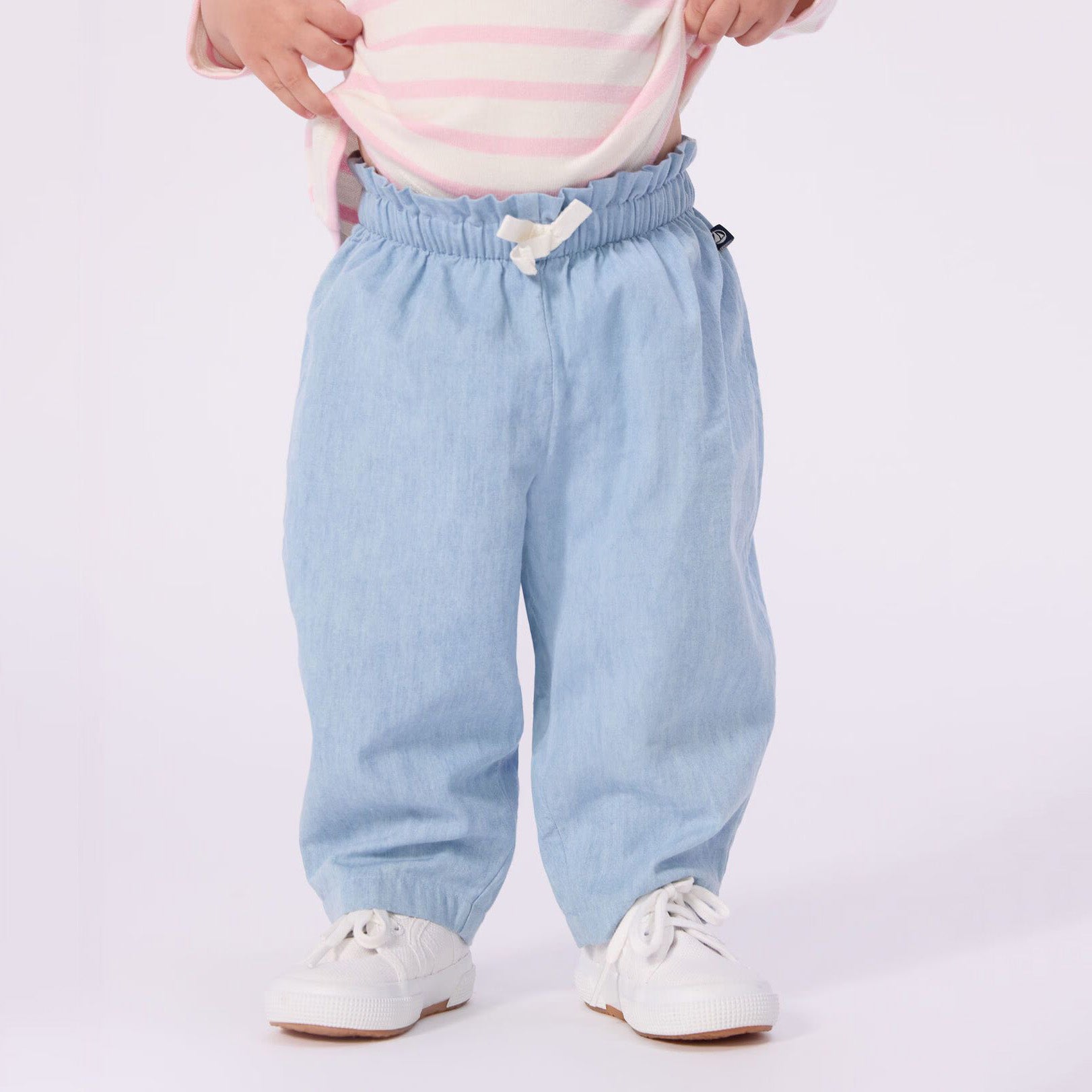 Baby Girls Light Blue Denim Trousers