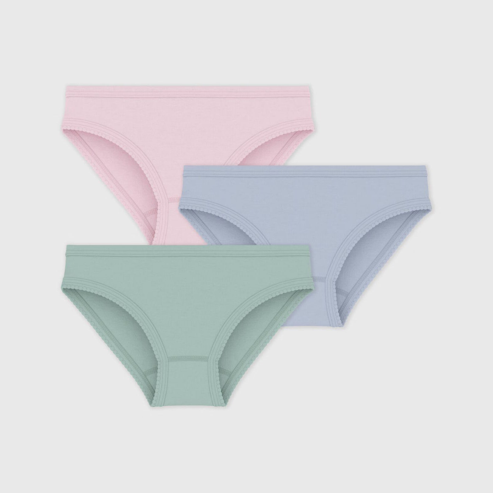 Girls Multicolor Cotton Underwear Set(3 Pack)