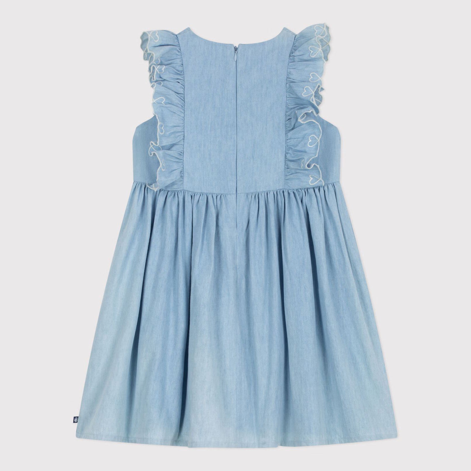 Girls Light Blue Denim Dress