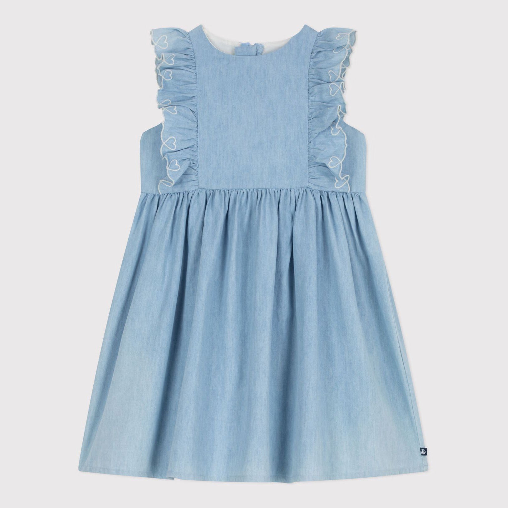 Girls Light Blue Denim Dress