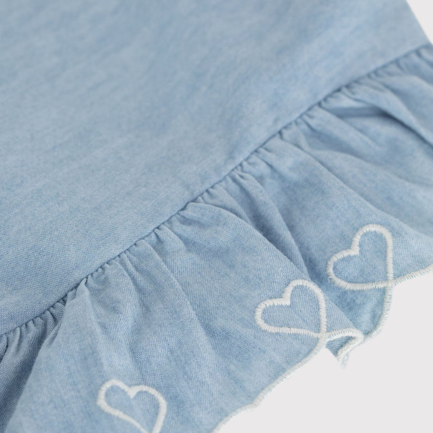 Girls Light Blue Denim Dress