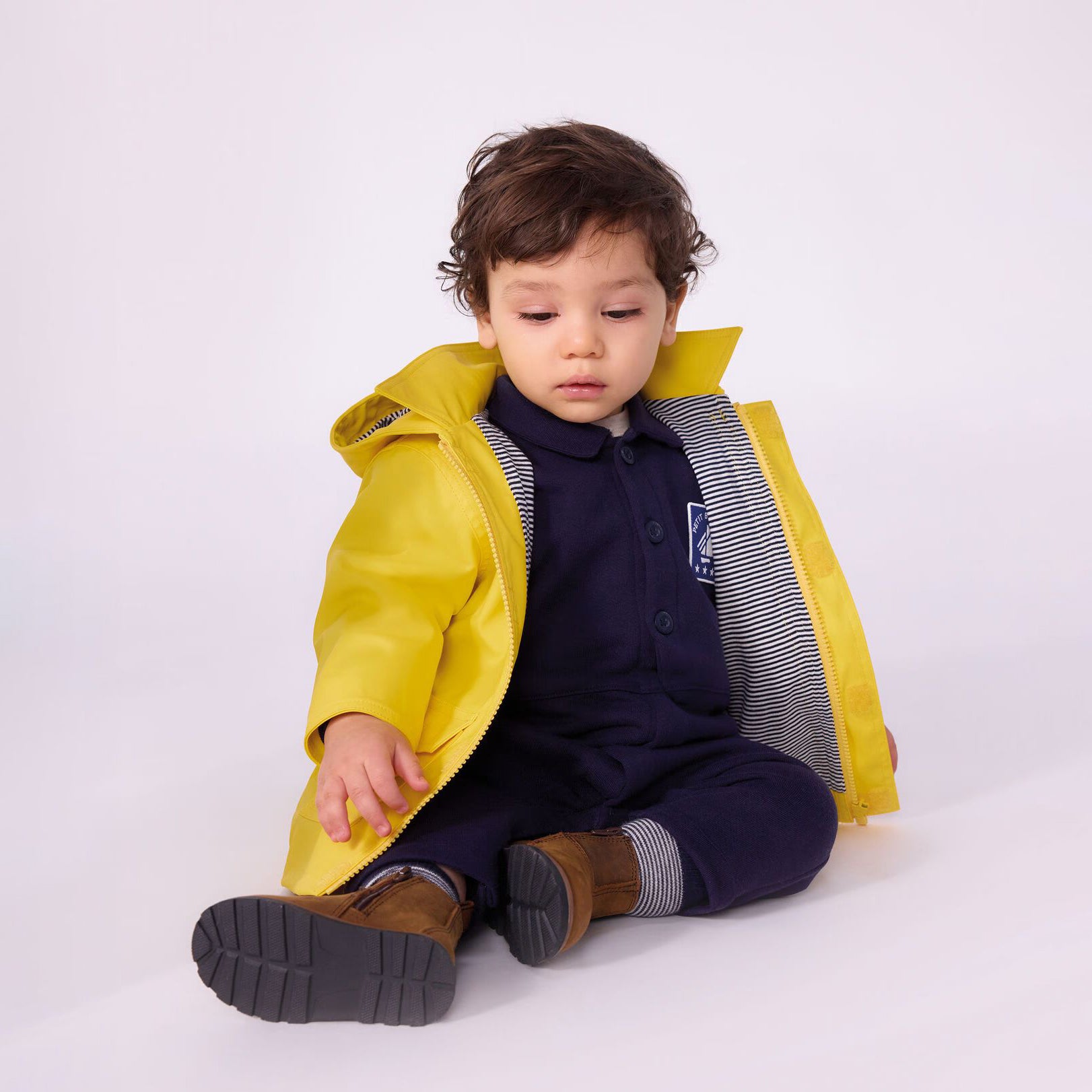 Baby Boys & Girls Yellow Rain Coat