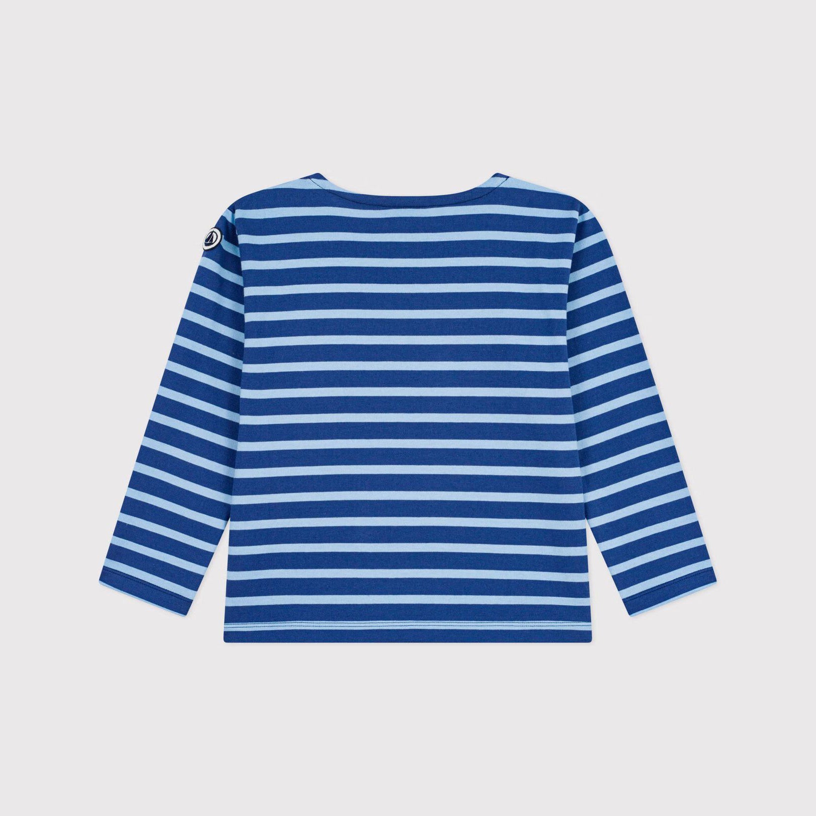 Boys Blue Stripes Cotton T-Shirt