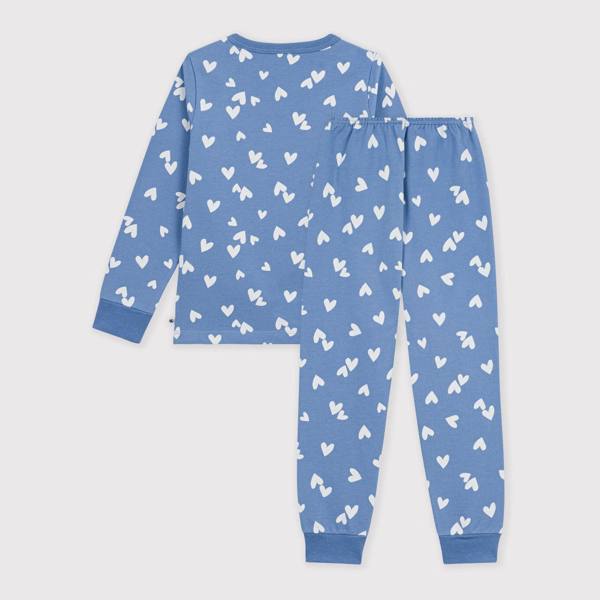 Ensemble de pyjama pour fille en coton bleu imprimé