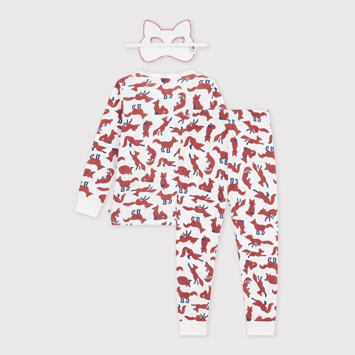 Boys Multicolor Fox Printed Cotton Nightwear Set