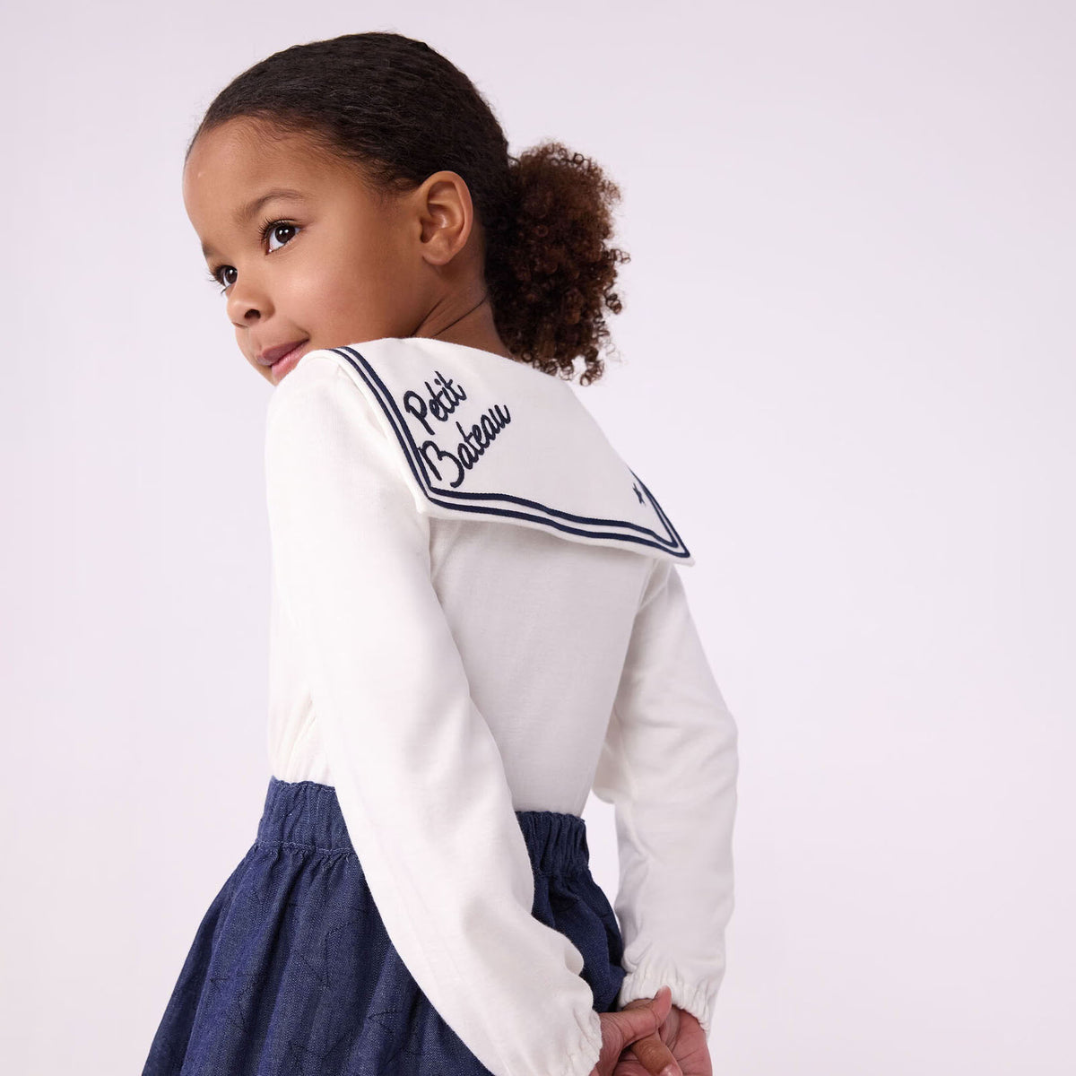 Girls White Cotton Top