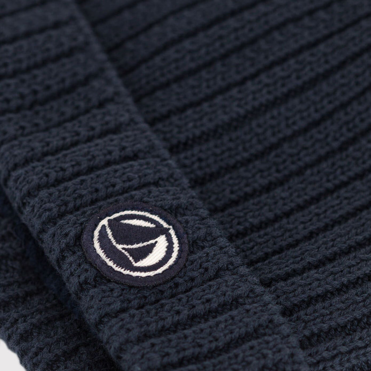 Baby Boys Navy Cotton Knit Hat