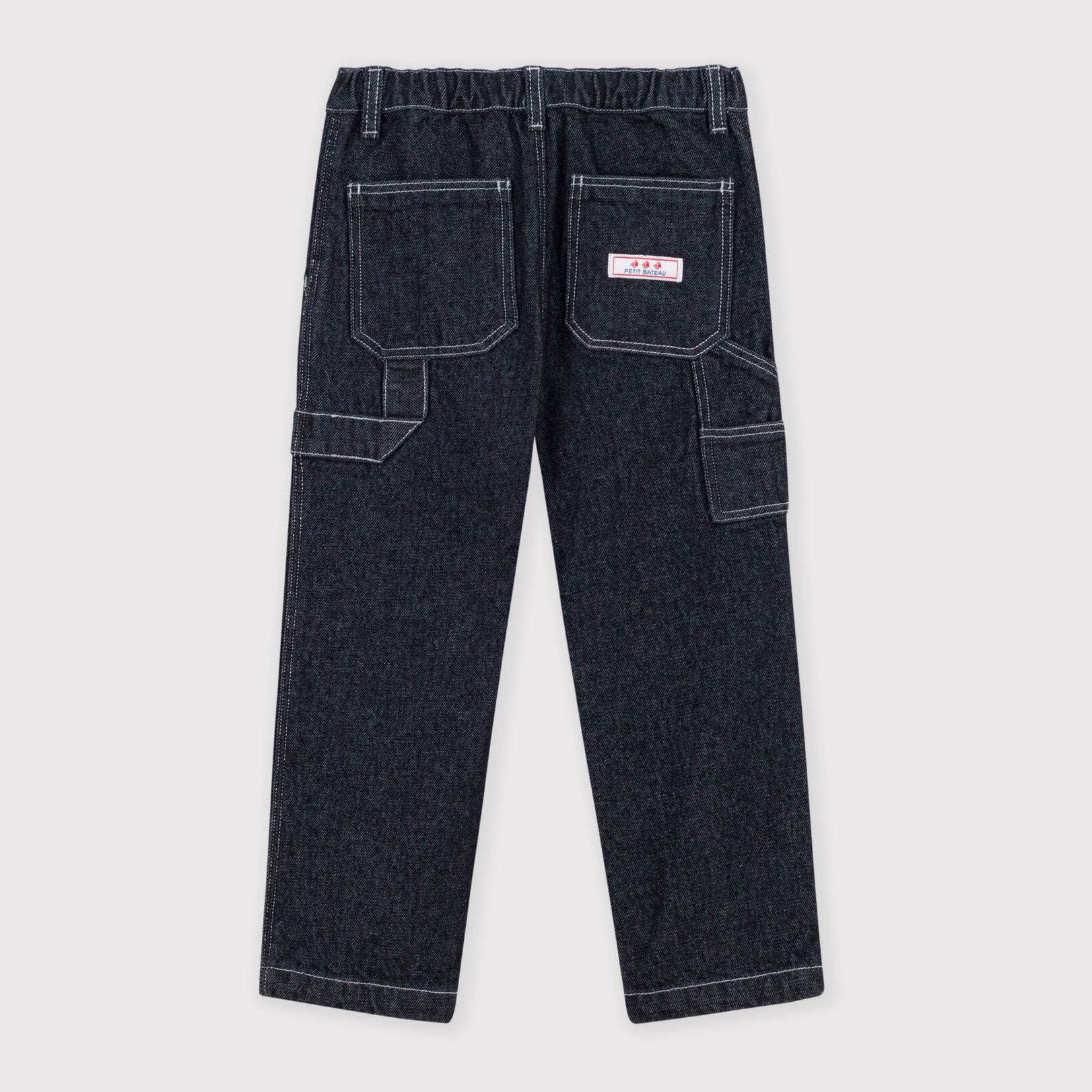 Boys Dark Blue Denim Trousers