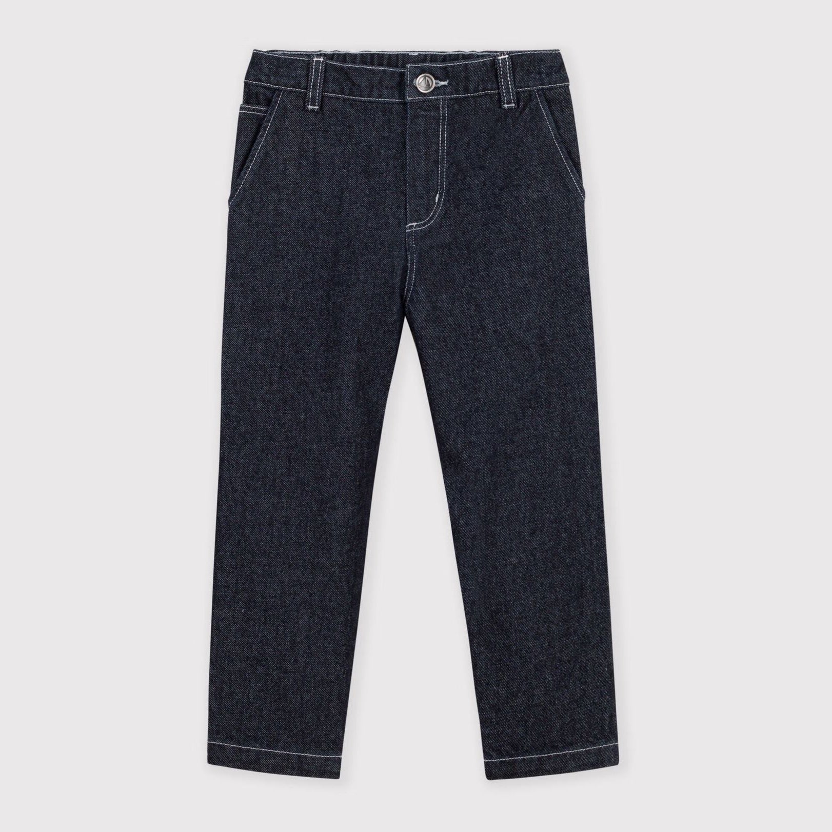 Boys Dark Blue Denim Trousers