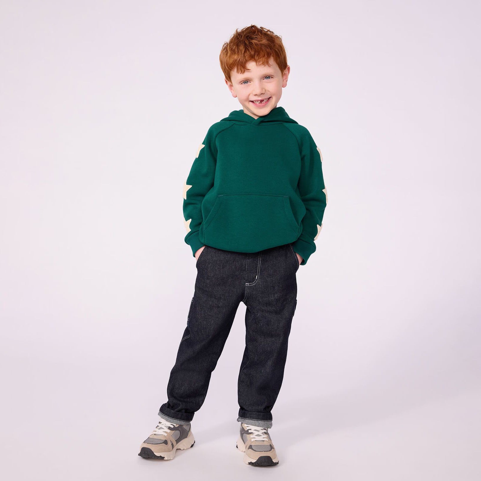 Boys Dark Blue Denim Trousers