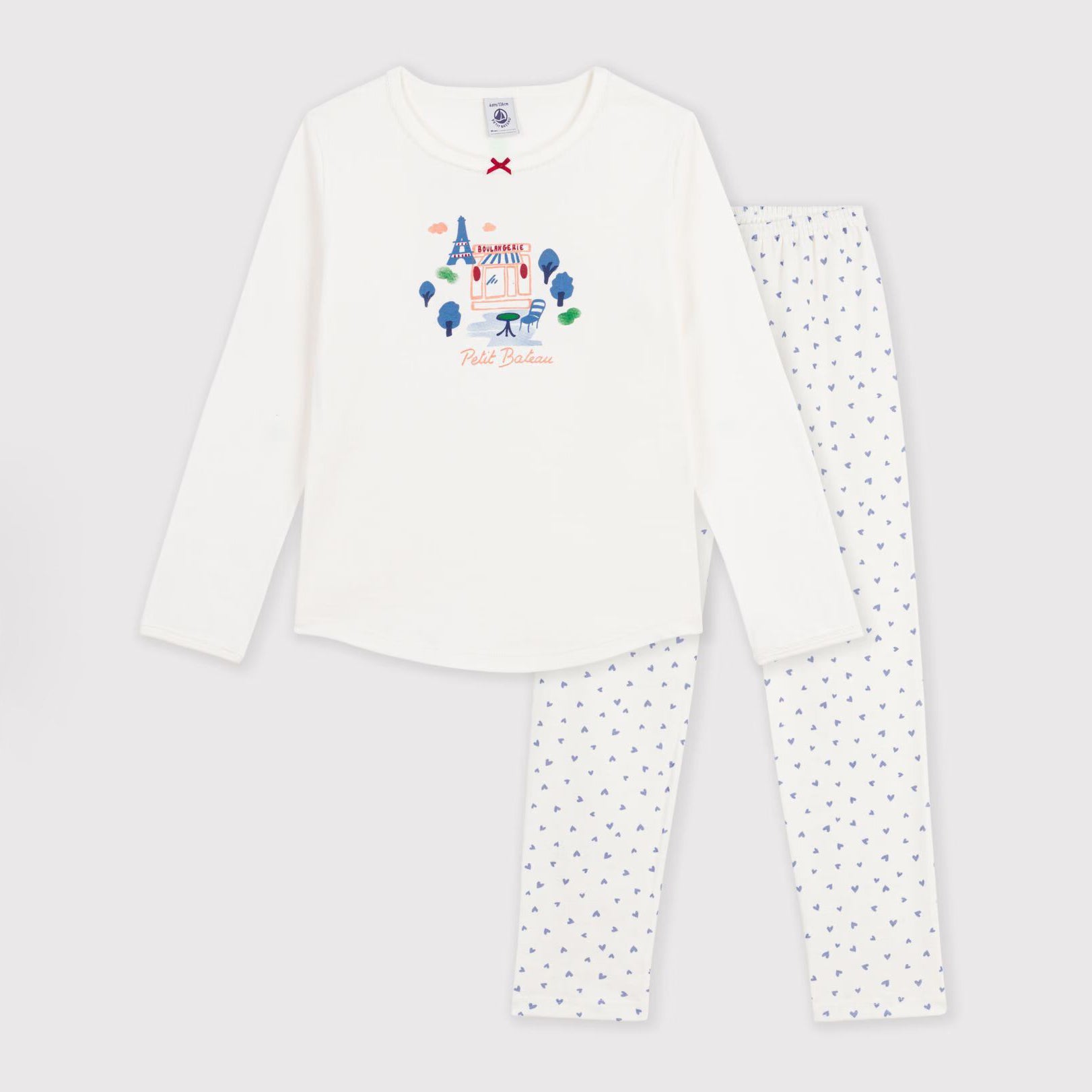 Girls White Cotton Nightwear Set