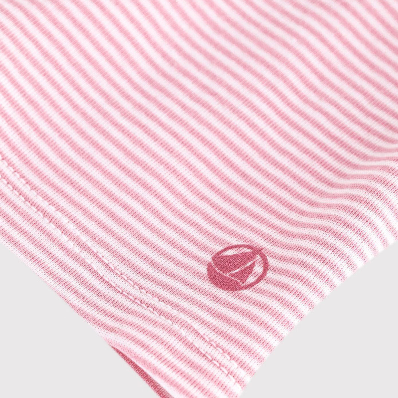 Girls Pink Stripes Cotton T-Shirt