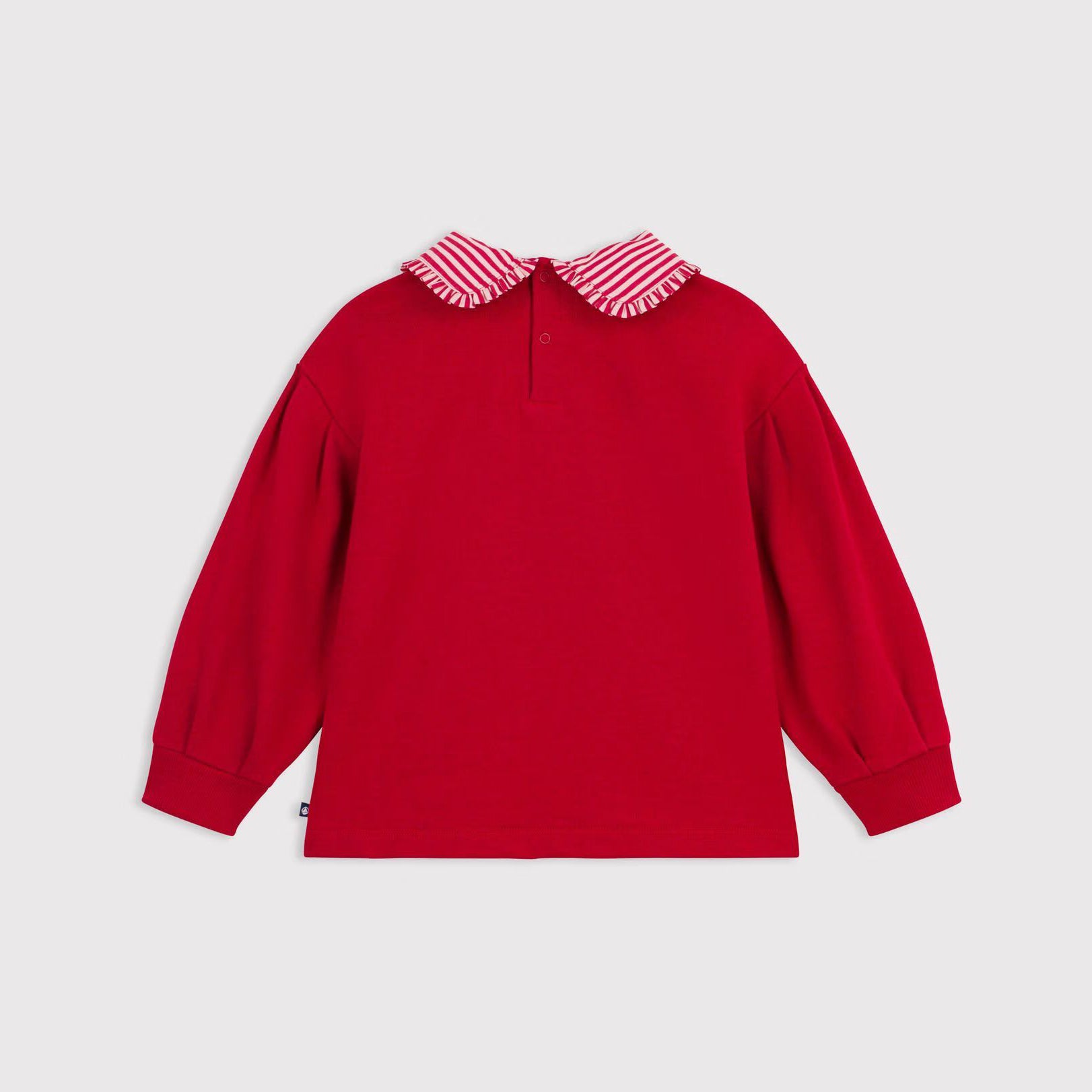 Girls Red Cotton Sweatshirt