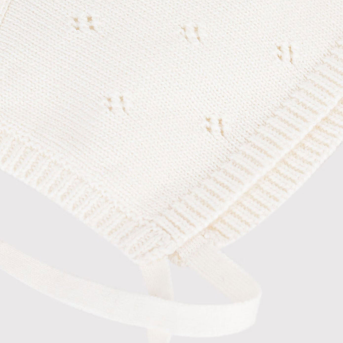 Baby Girls White Wool Hat