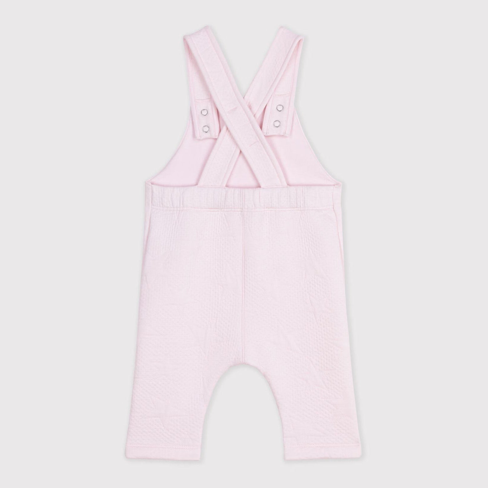 Baby Girls Light Pink Cotton Jumpsuit
