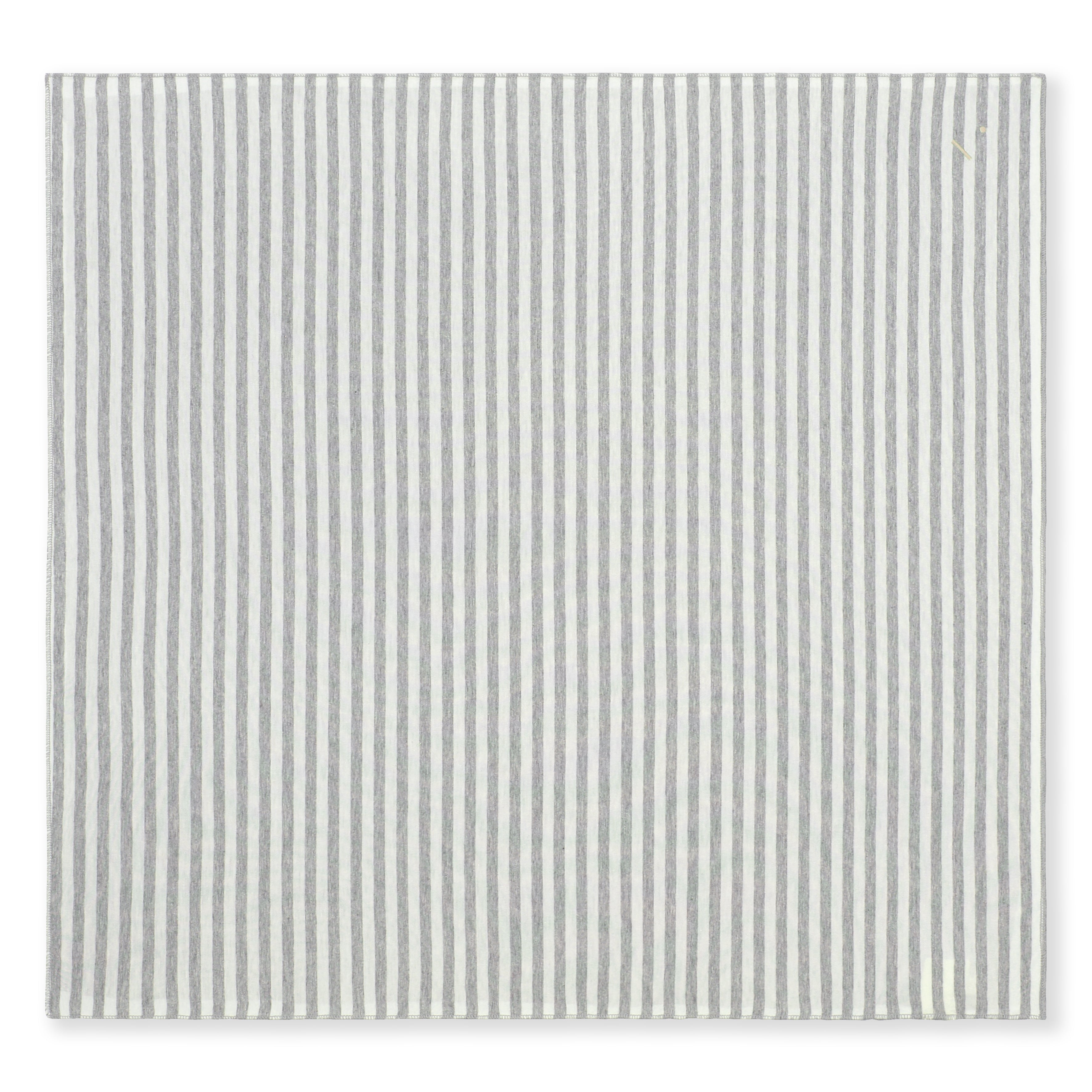 Girls Grey Stripes Cotton Scarf