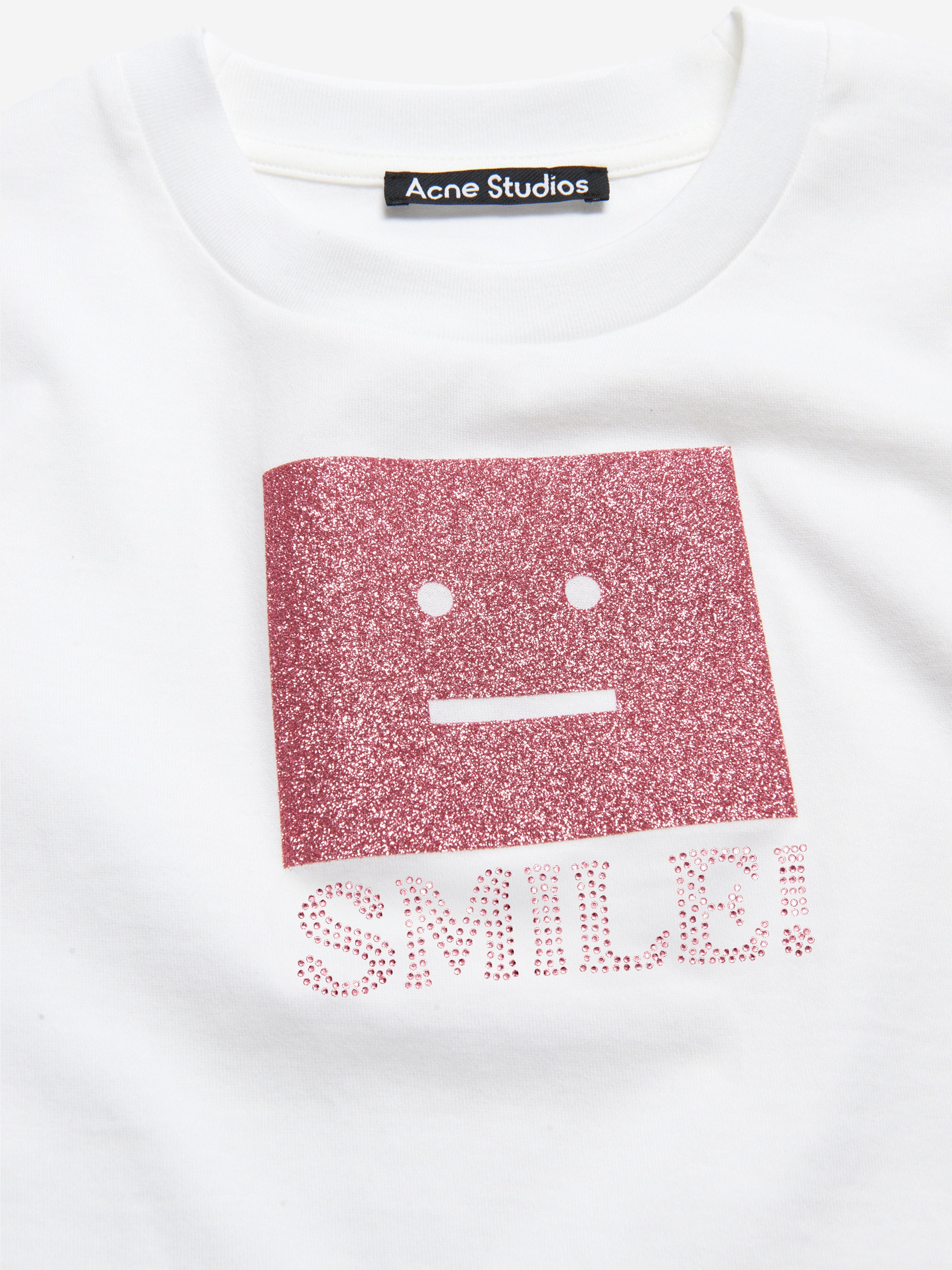 Kids Nash Smiling Face T-Shirt in White