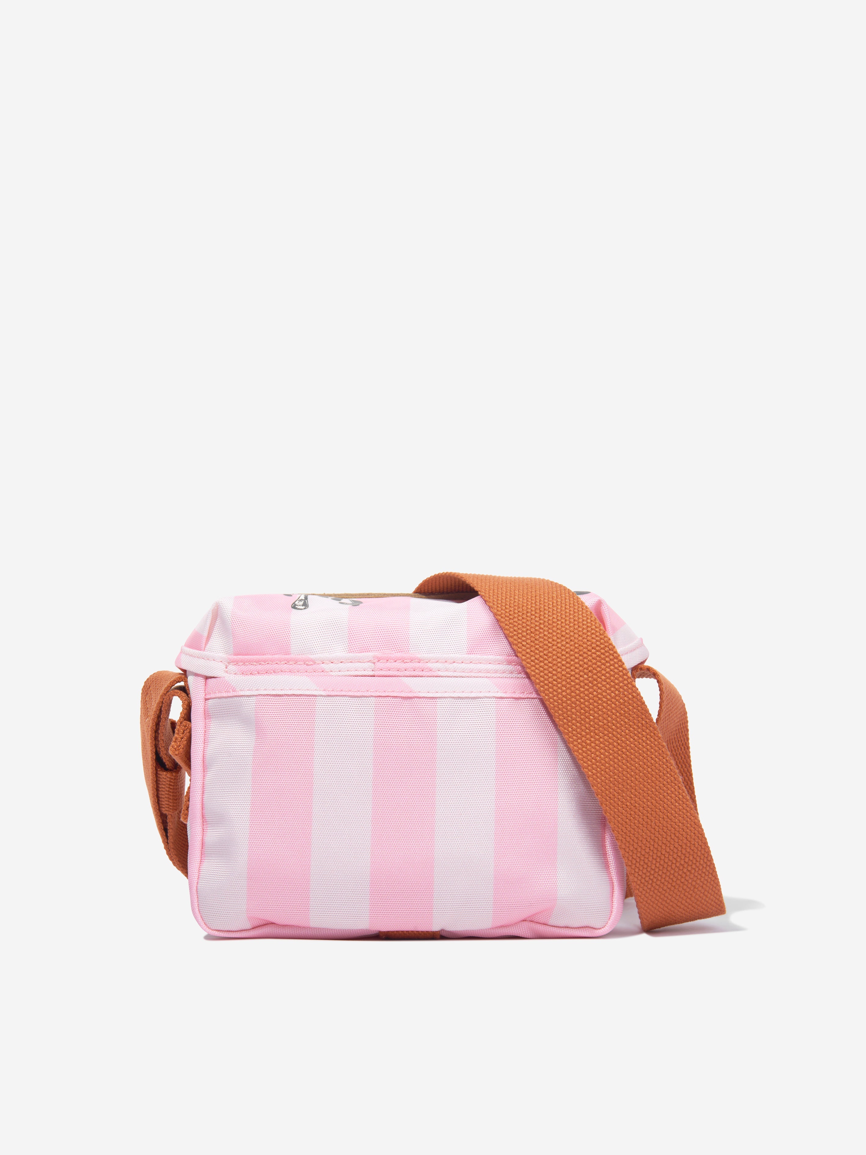 Kids Striped Messenger Bag in Pink