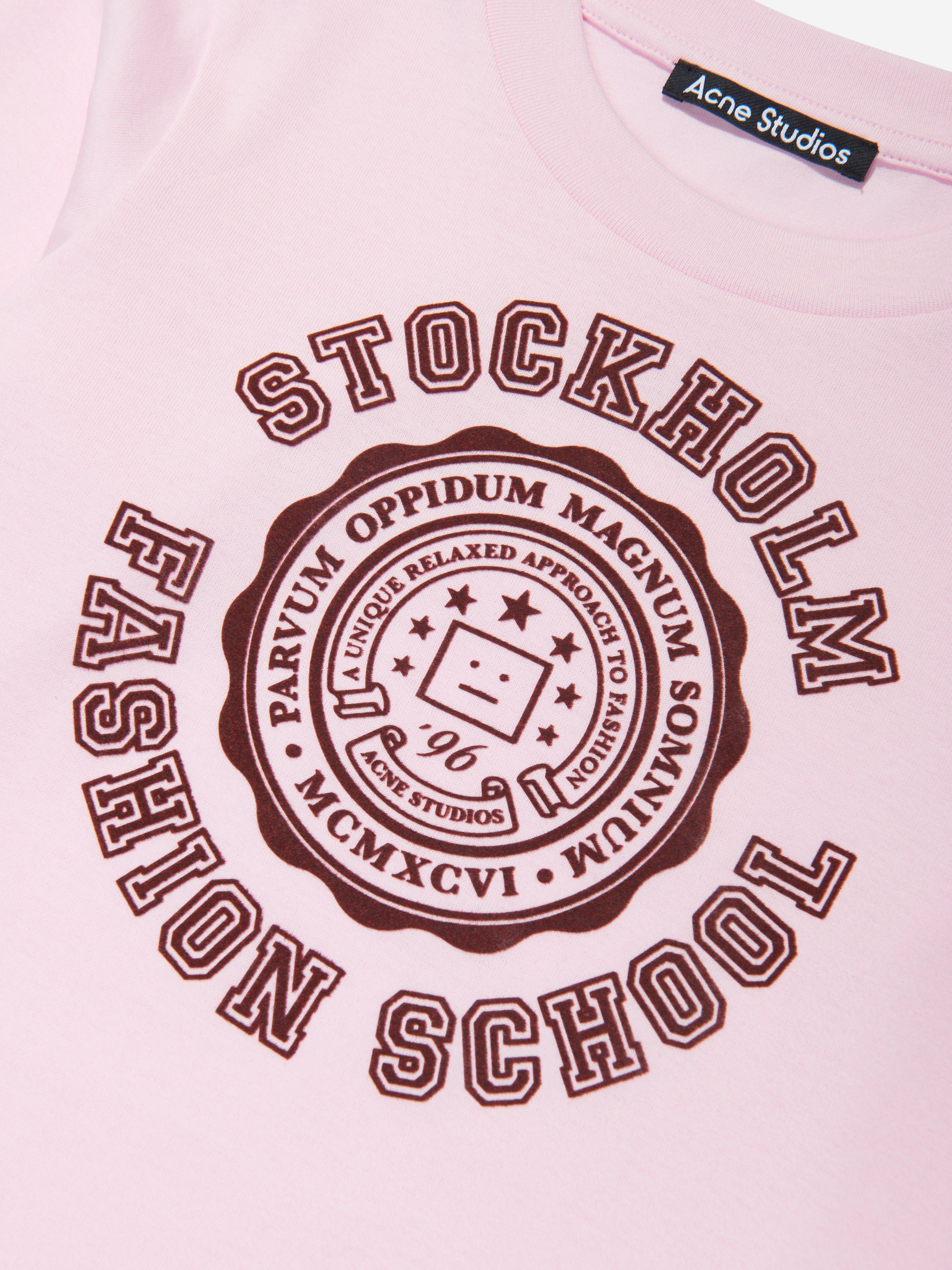 Kids Varsity Sweatshirt in Pink