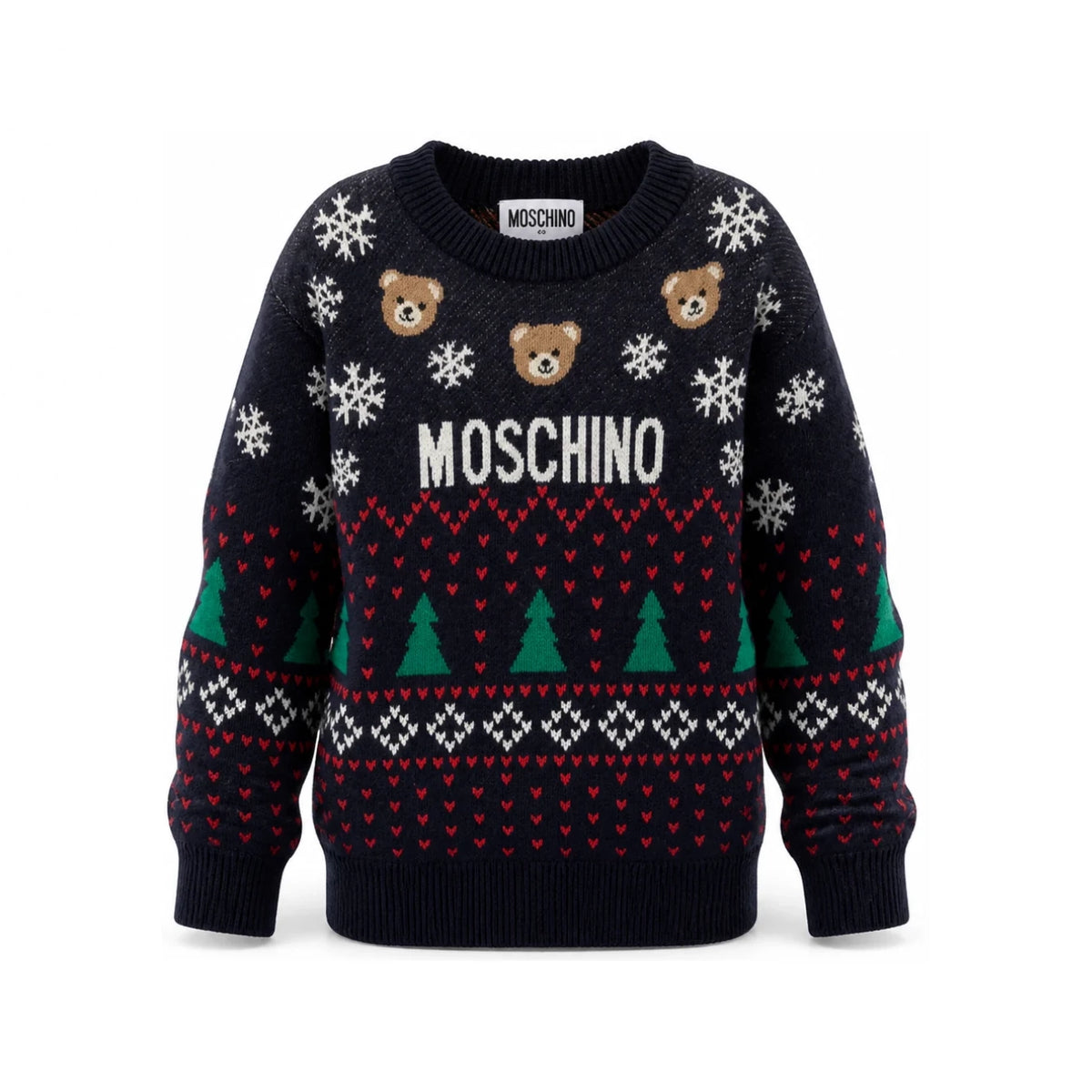 Boys & Girls Navy Jacquard Sweater