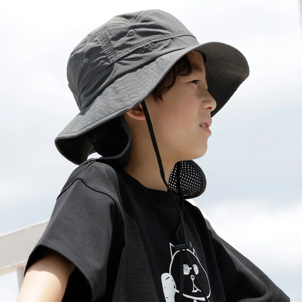 Boys & Girls Charcoal Bucket Hat