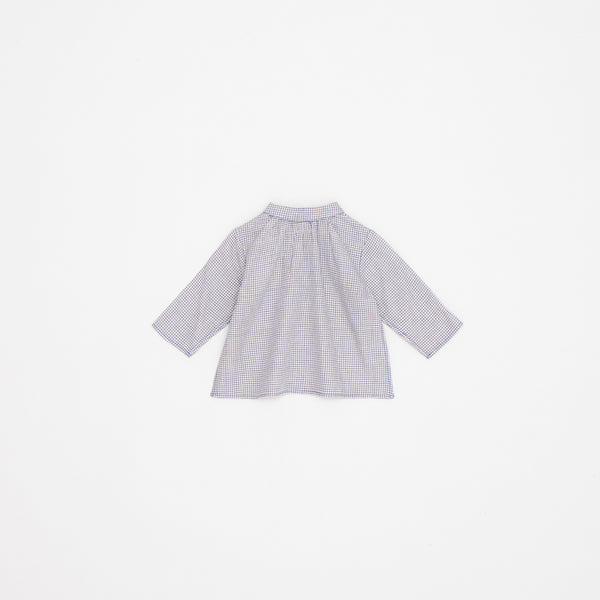 Baby Girls Charcoal Check Cotton Shirt