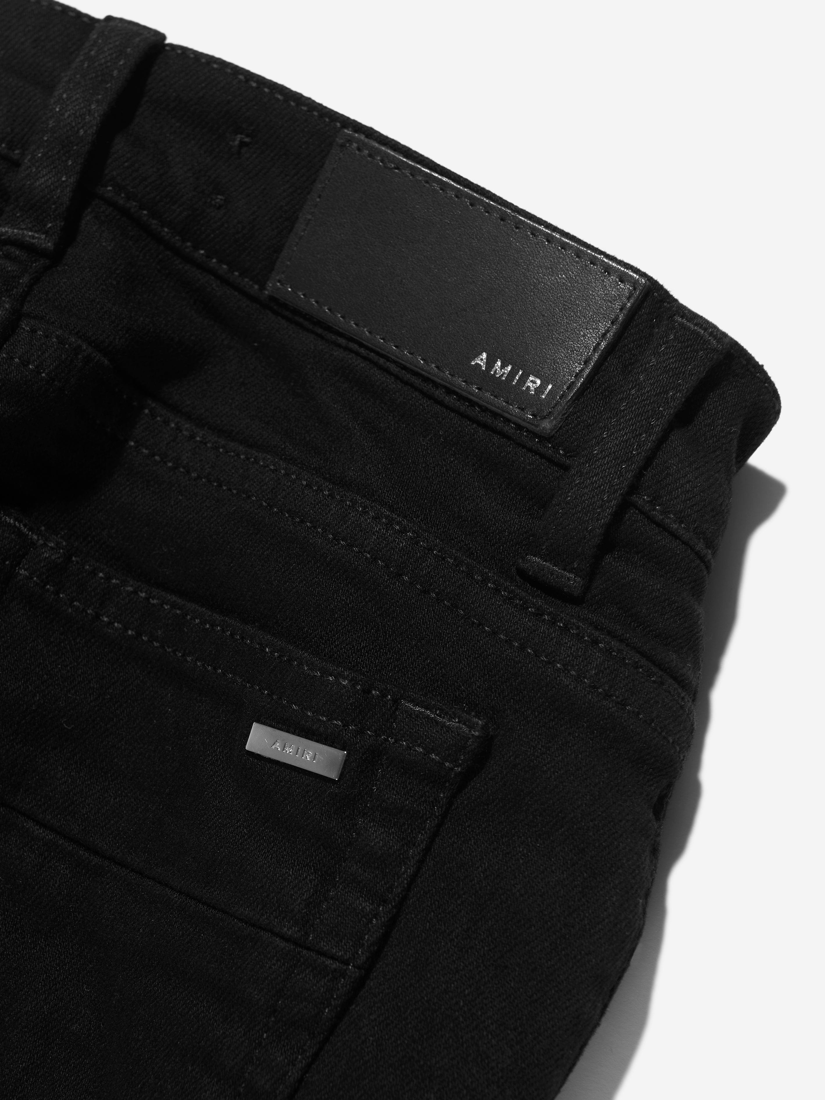 Amiri Boys Logo Jeans in Black