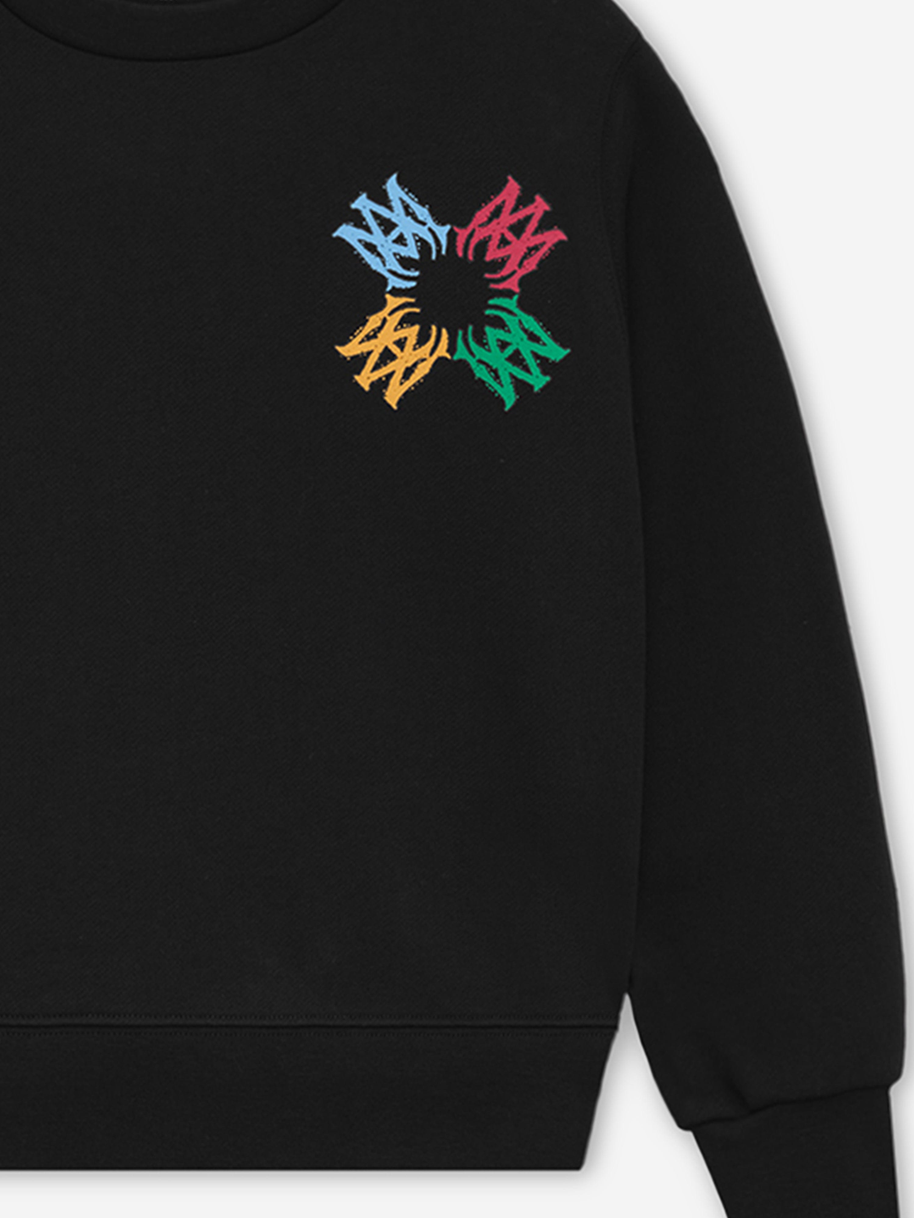Kids MA Quad Scribble Sweatshirt in Black