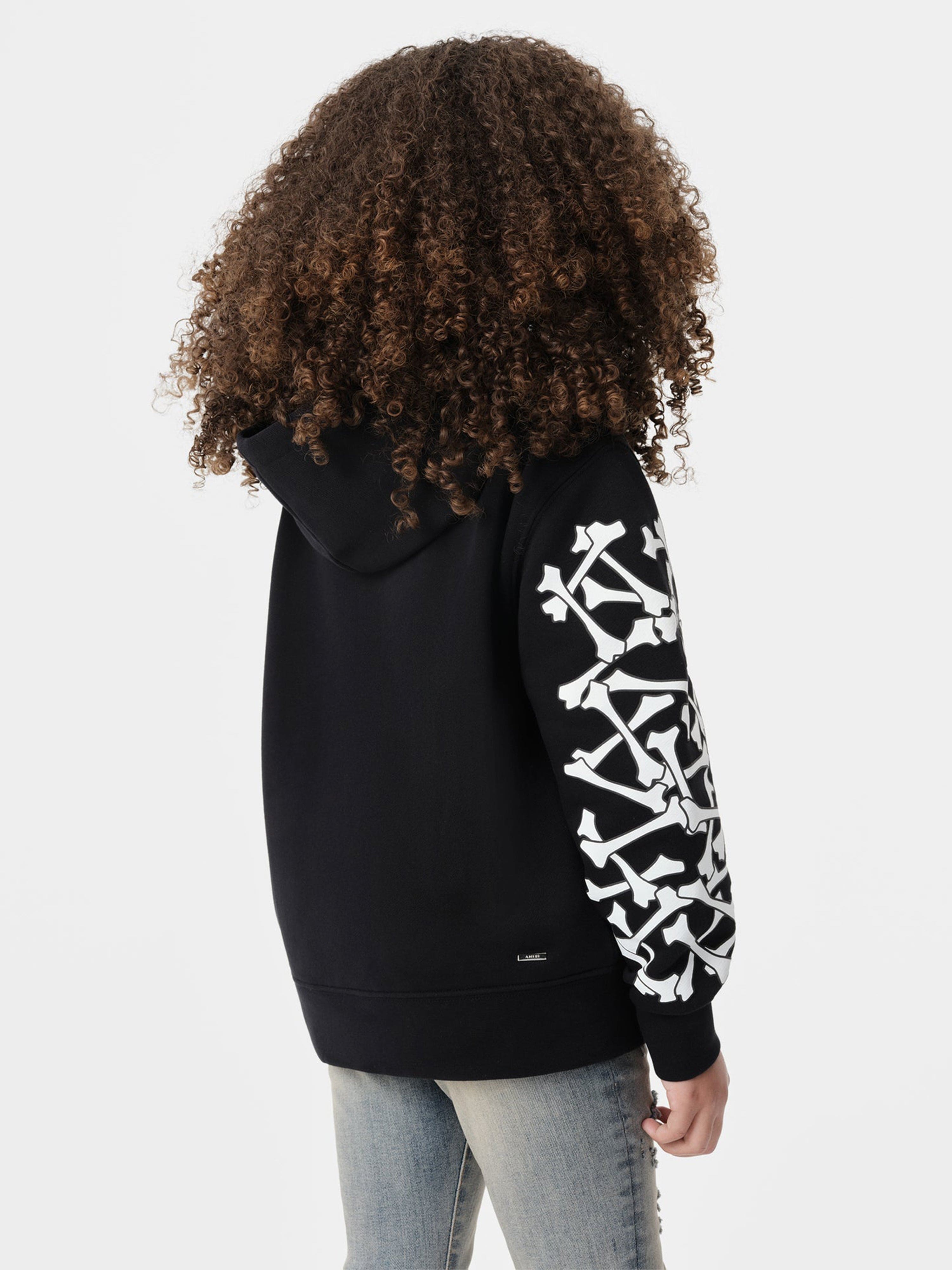 Kids Bones Hoodie in Black