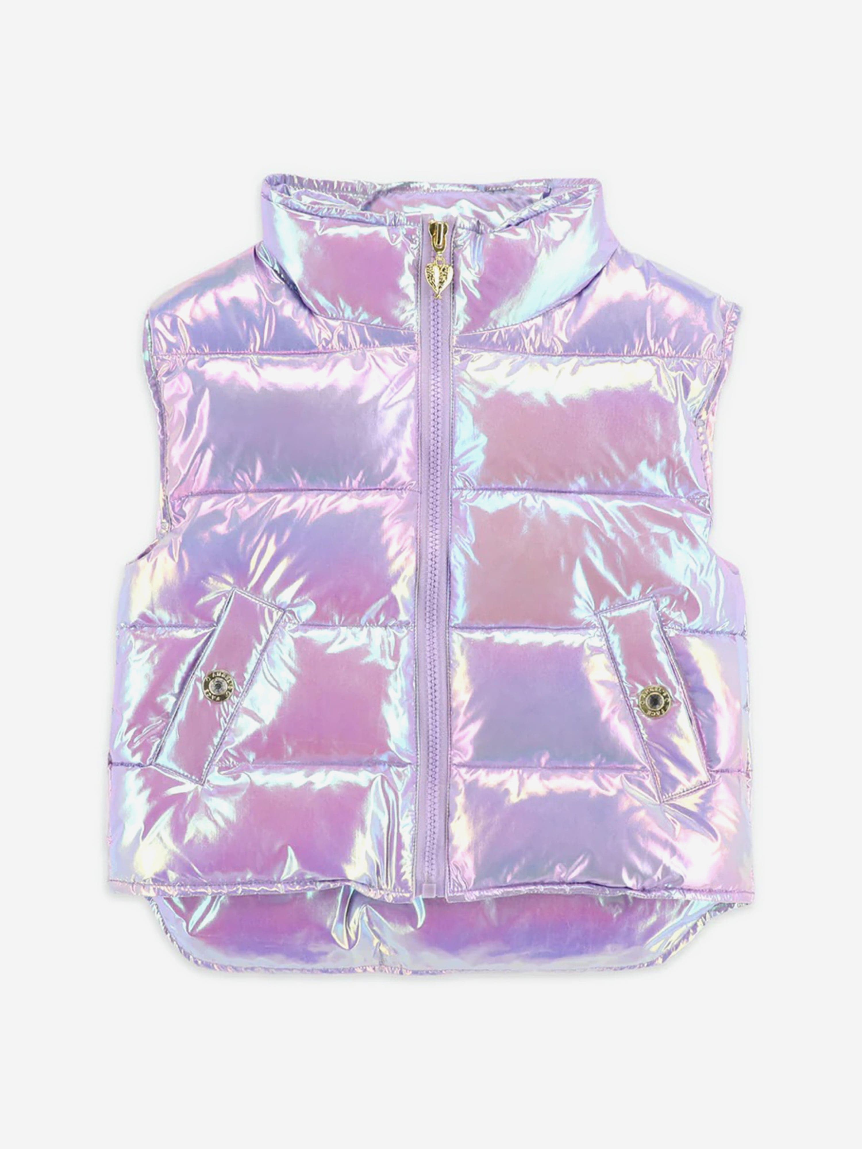 Girls Tilda Iridescent Gilet in Pink