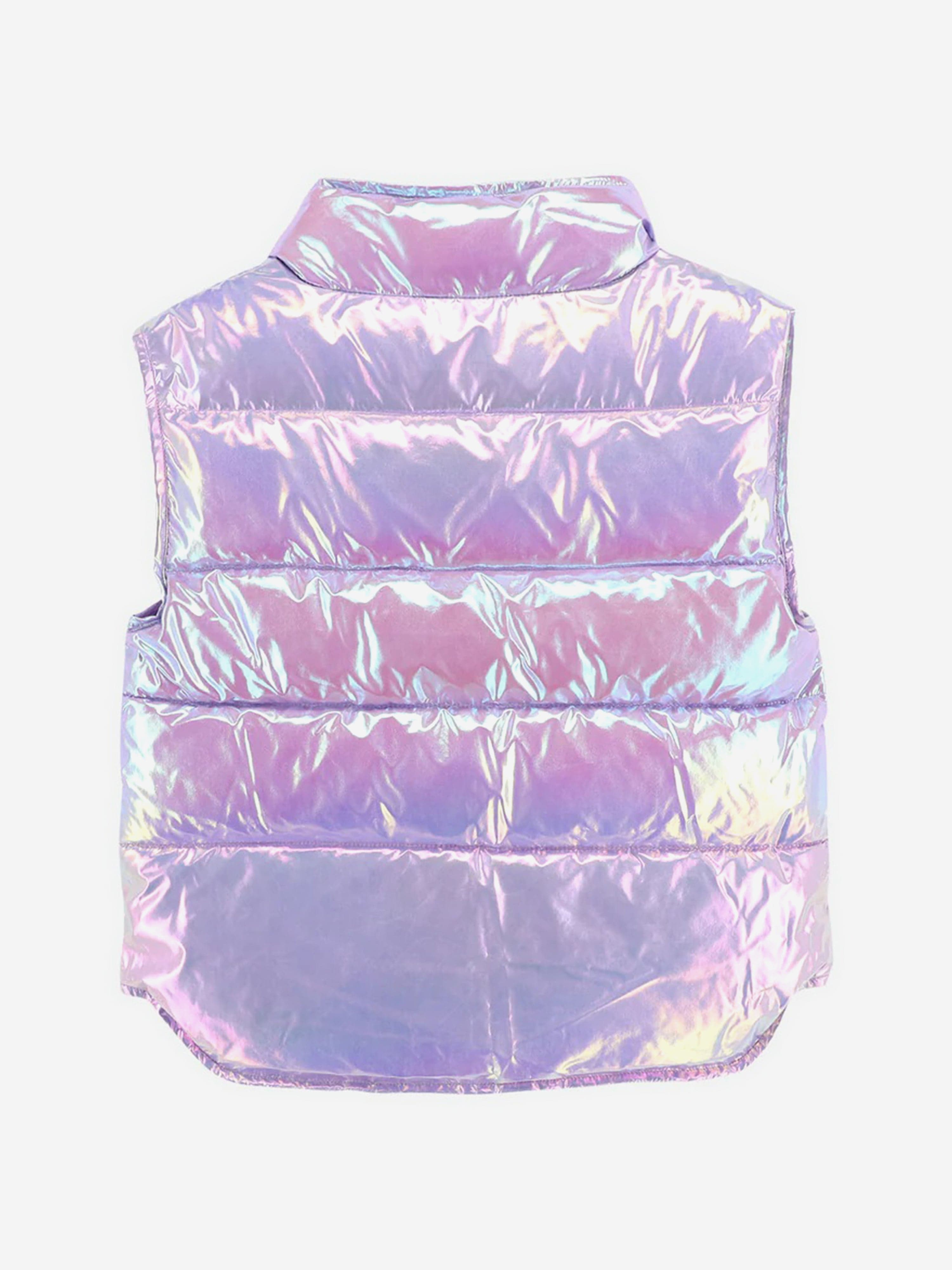 Girls Tilda Iridescent Gilet in Pink