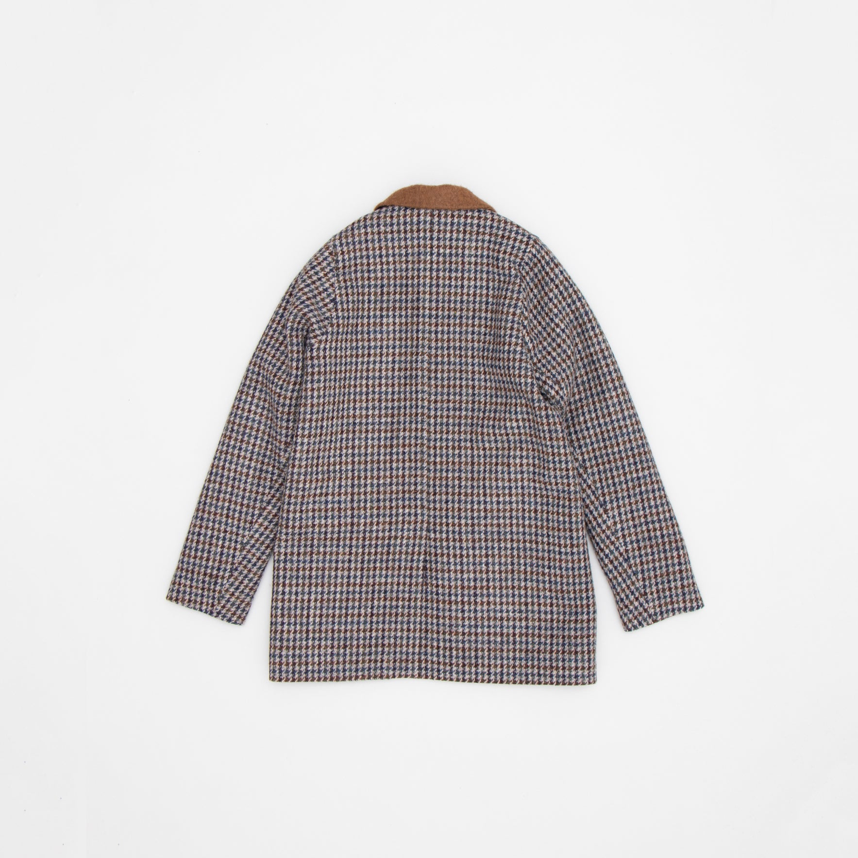 Boys & Girls Brown Check Wool Coat