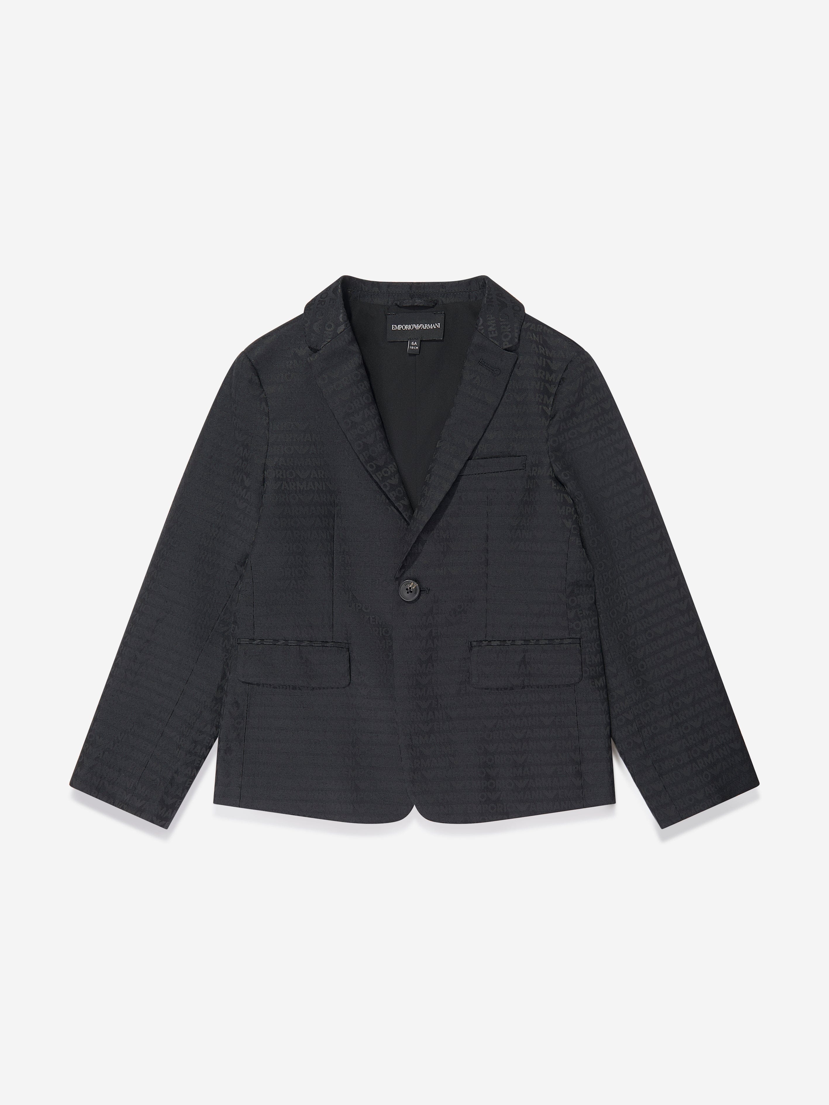 Emporio Armani Boys Branded Blazer in Navy