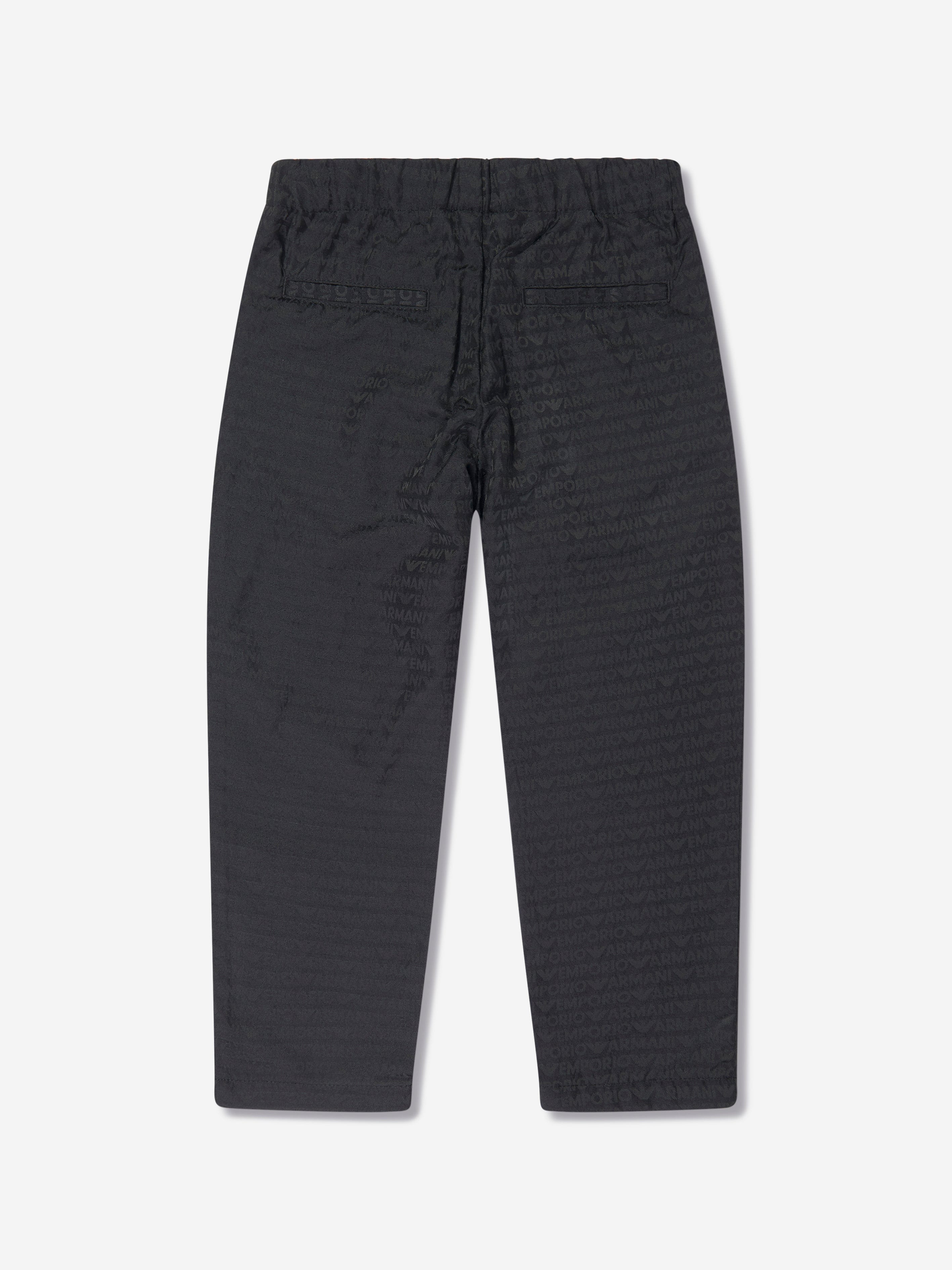 Emporio Armani Boys Branded Trousers in Navy