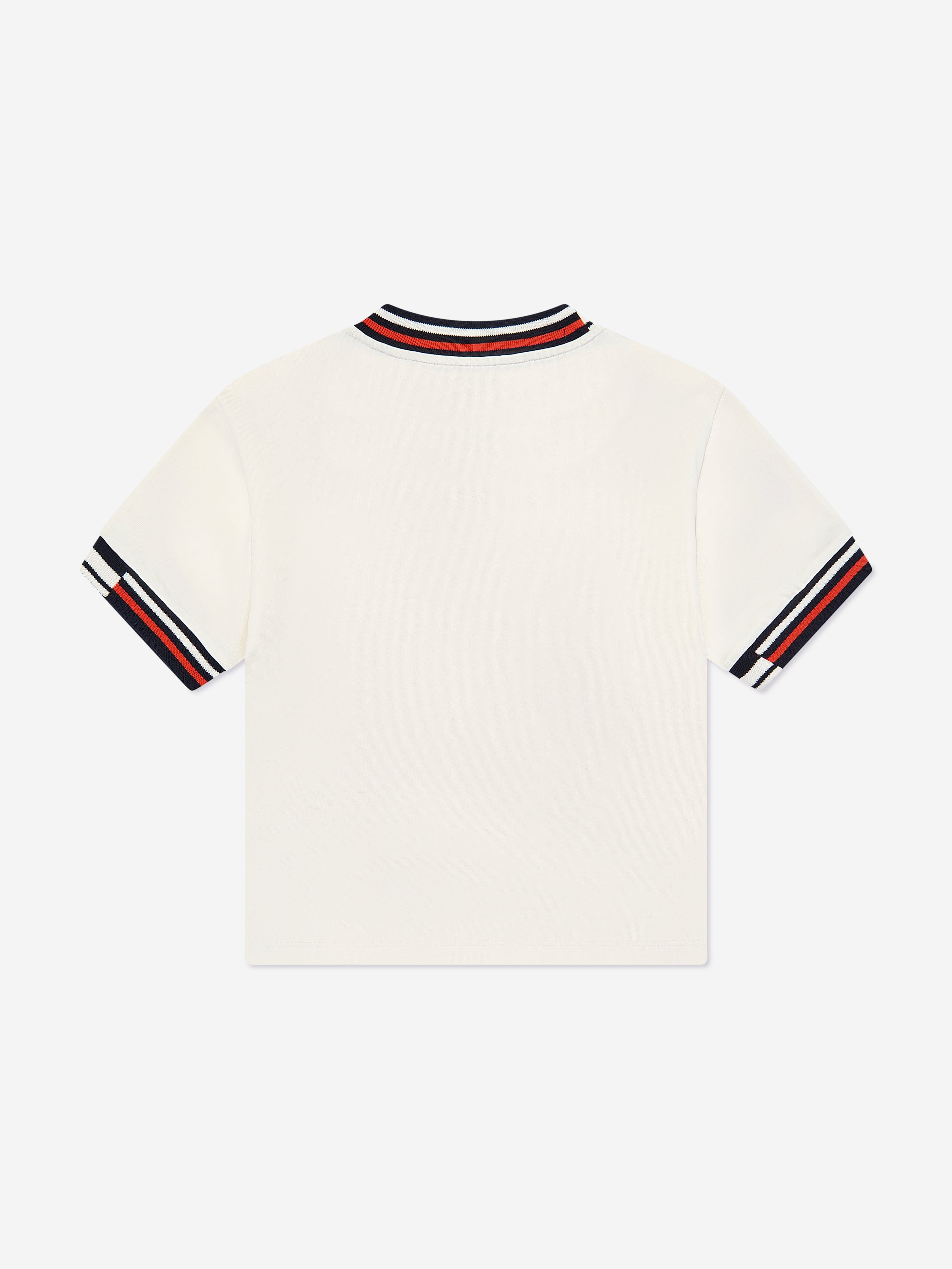 Emporio Armani Boys Logo T-Shirt in Ivory