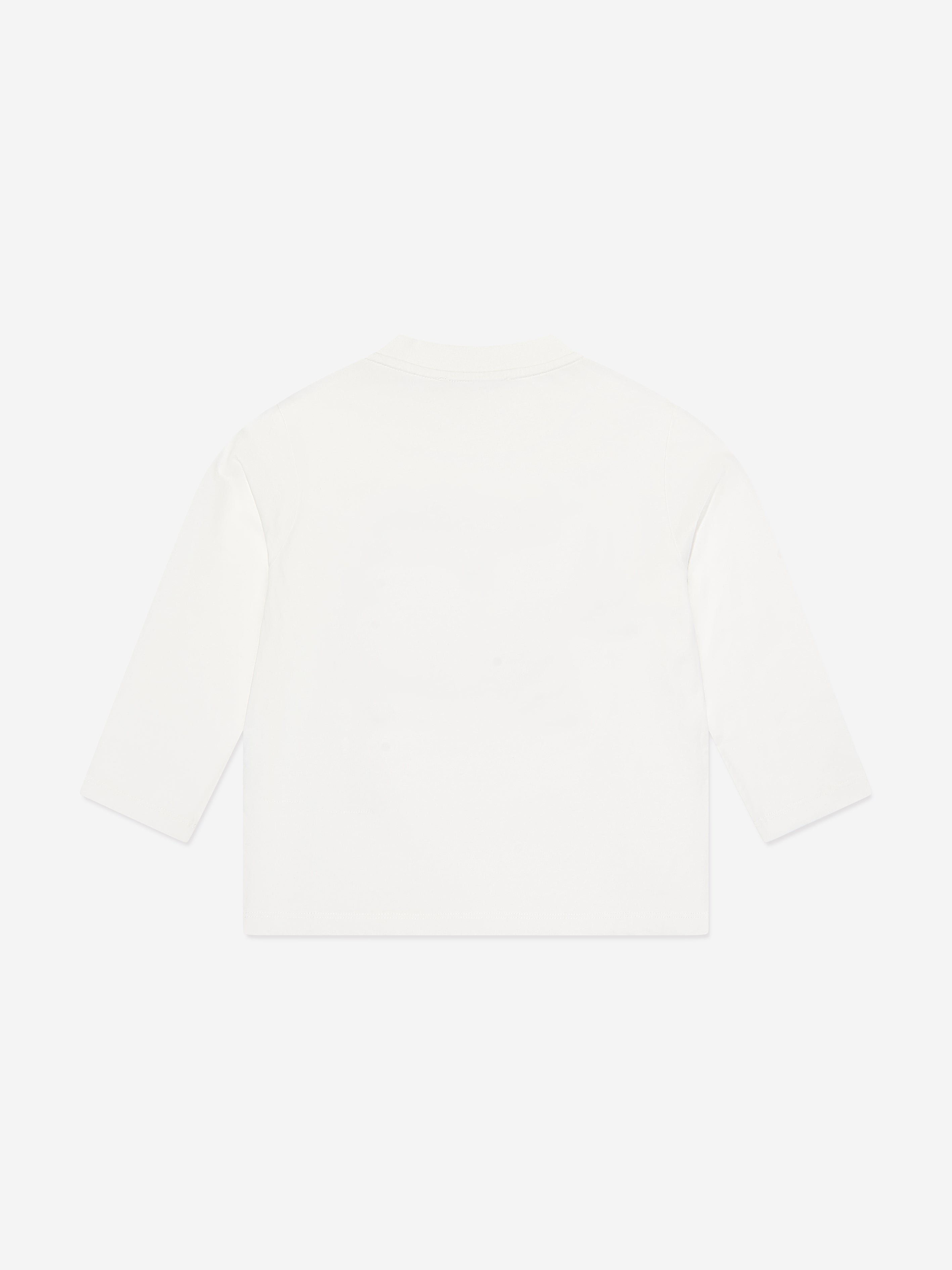 Emporio Armani Boys Long Sleeve T-Shirt in White