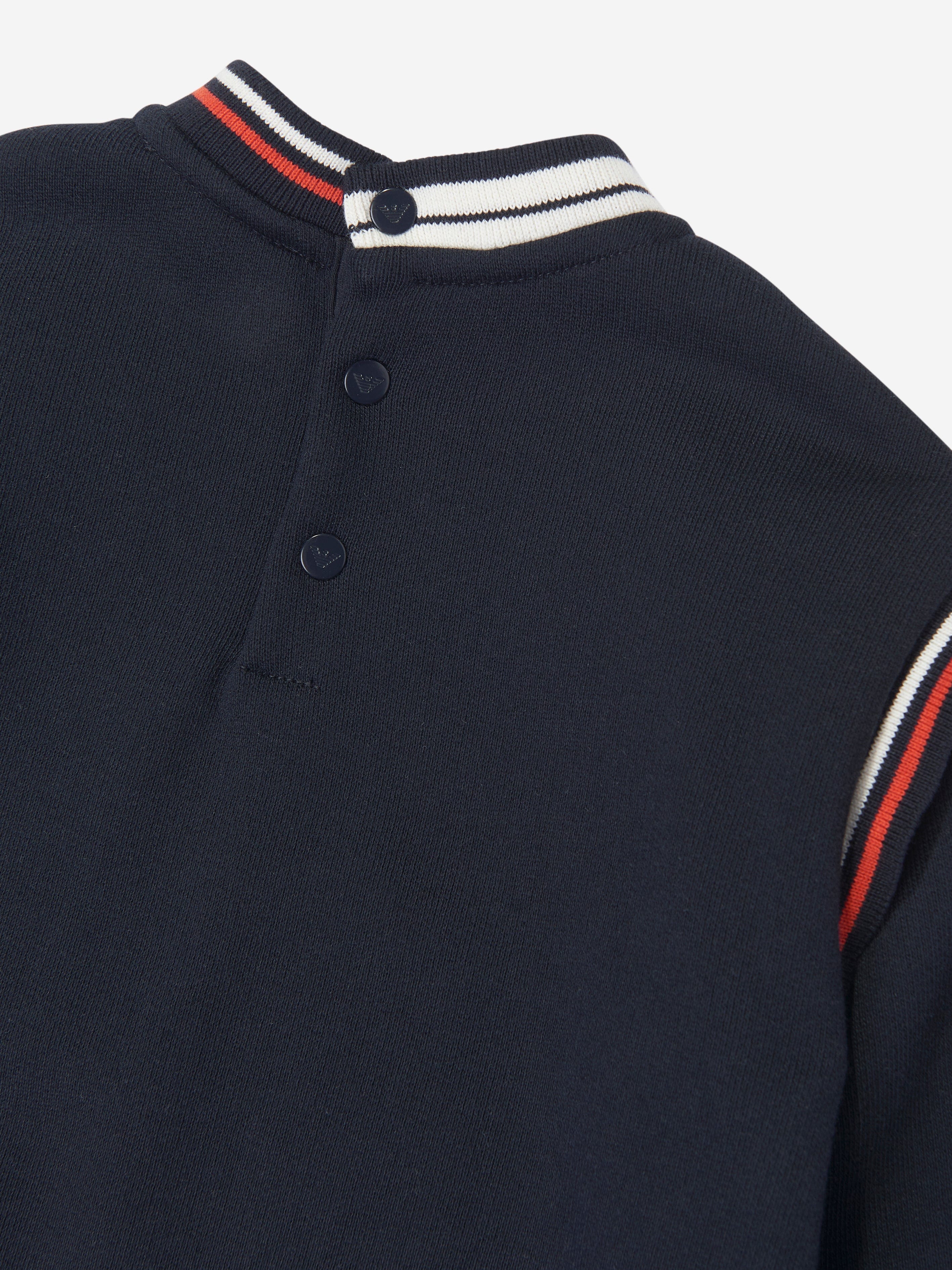 Emporio Armani Baby Boys Logo Sweatshirt in Navy